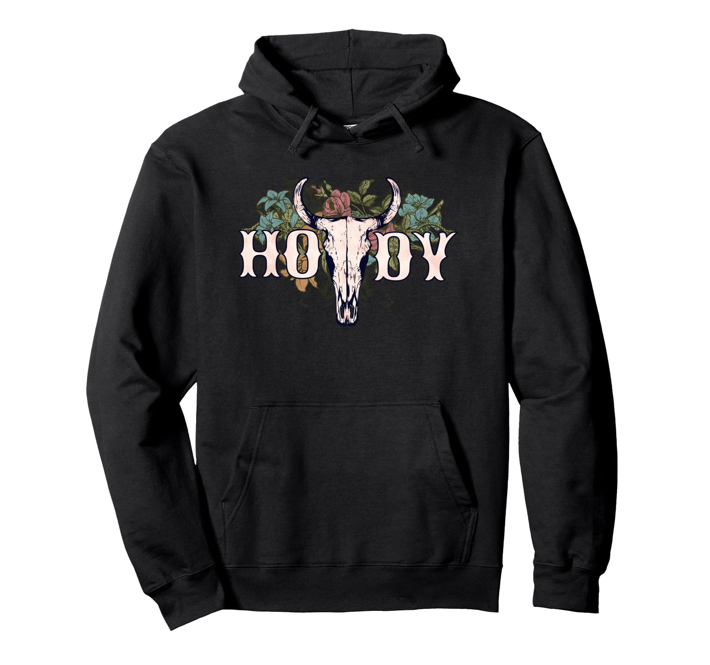 Howdy Western Country Cowboy Rodeo Hoodie - Custom Art Print for Adults - T-Shirt, Sweatshirt, Hoodie