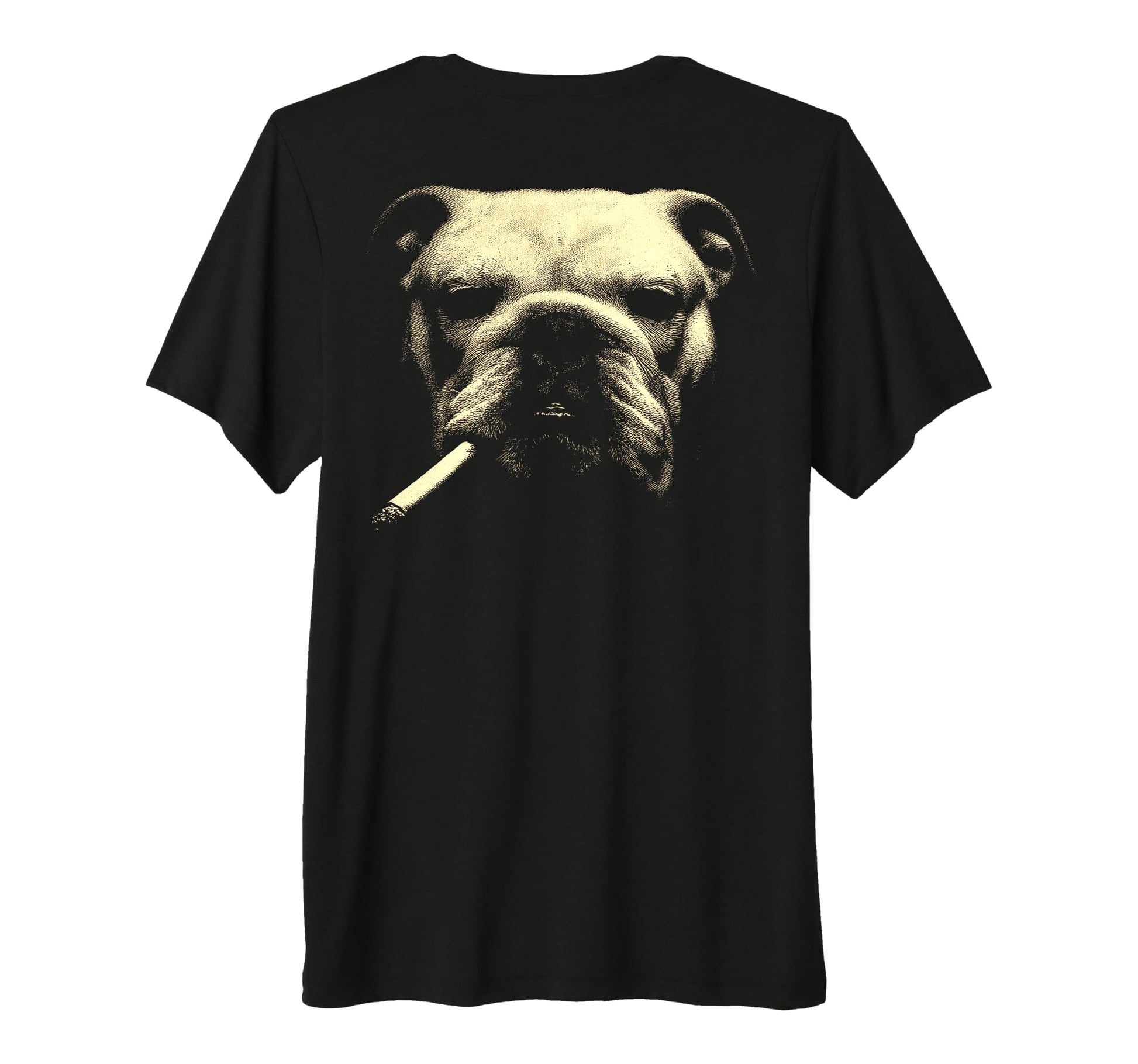 English Bulldog Smoking Cigarette Grunge T-Shirt - Streetwear Style Unisex - T-Shirt, Sweatshirt, Hoodie