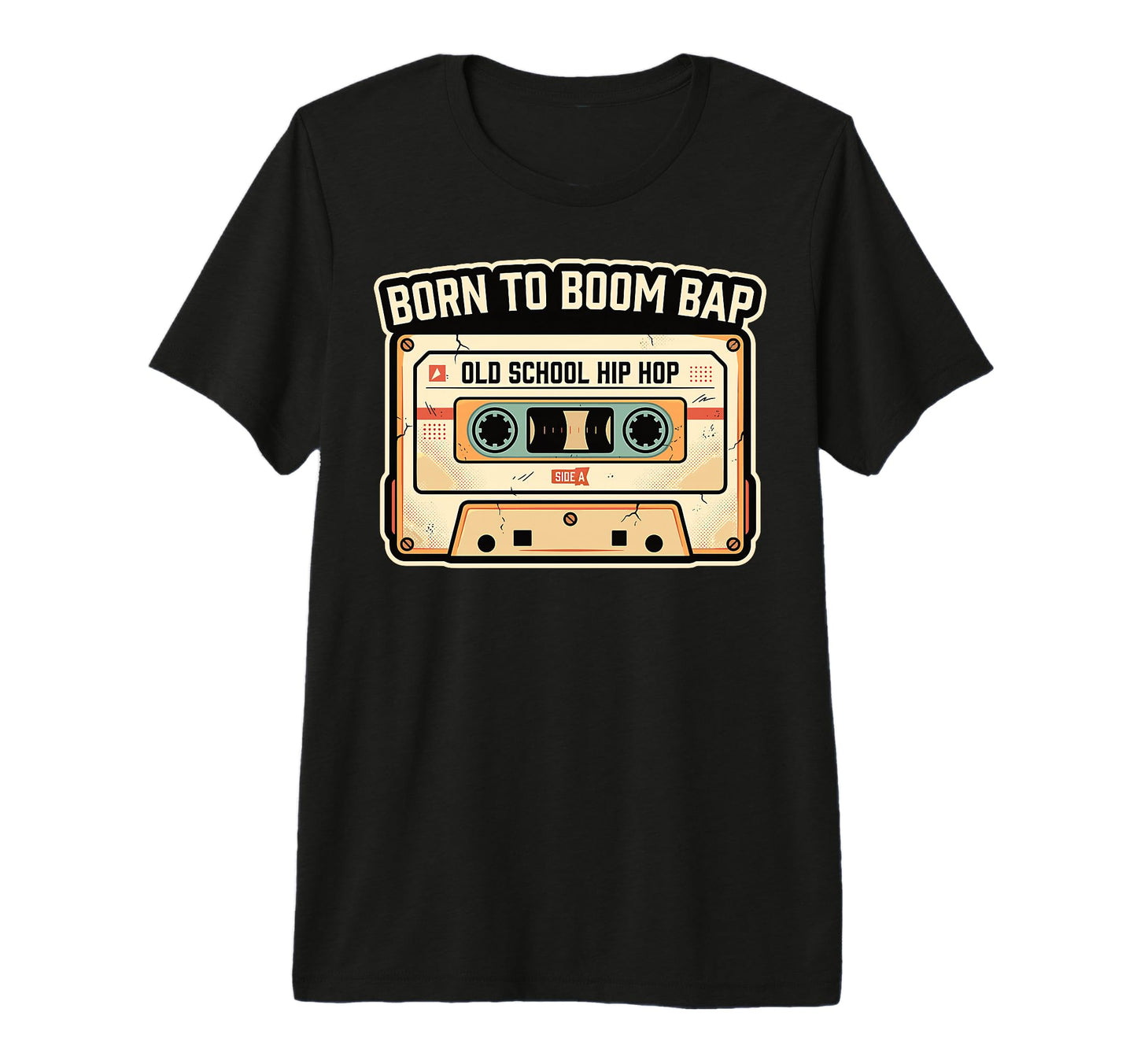 Old School Hip Hop Cassette Tape Tri Blend T-Shirt - Graphic Print Unisex - T-Shirt, Sweatshirt, Hoodie