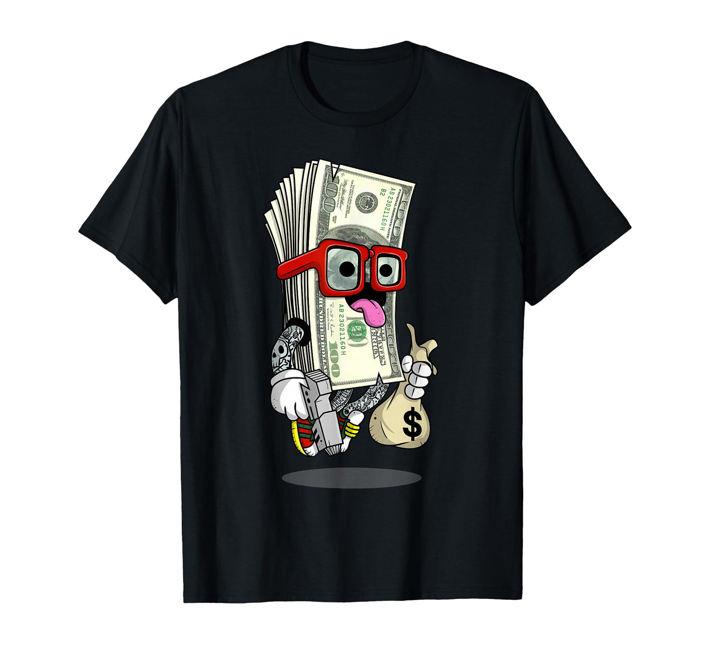 Money Hip Hop Urban Graffiti Art T-Shirt - Graphic Print Unisex - T-Shirt, Sweatshirt, Hoodie