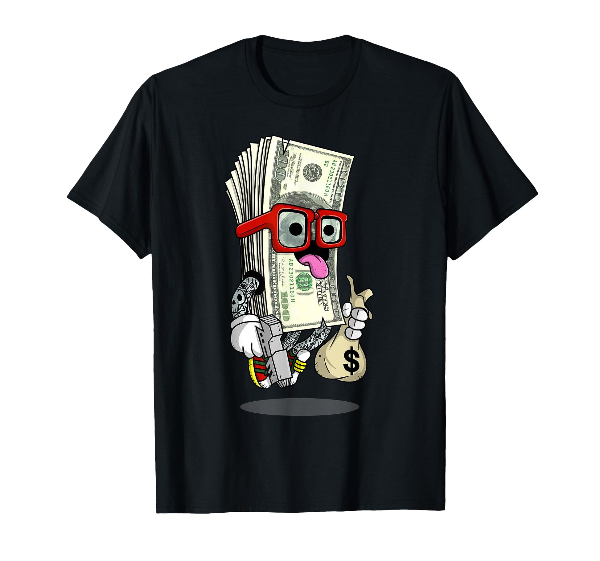 Money Hip Hop Urban Graffiti Art T-Shirt - Graphic Print Unisex - T-Shirt, Sweatshirt, Hoodie