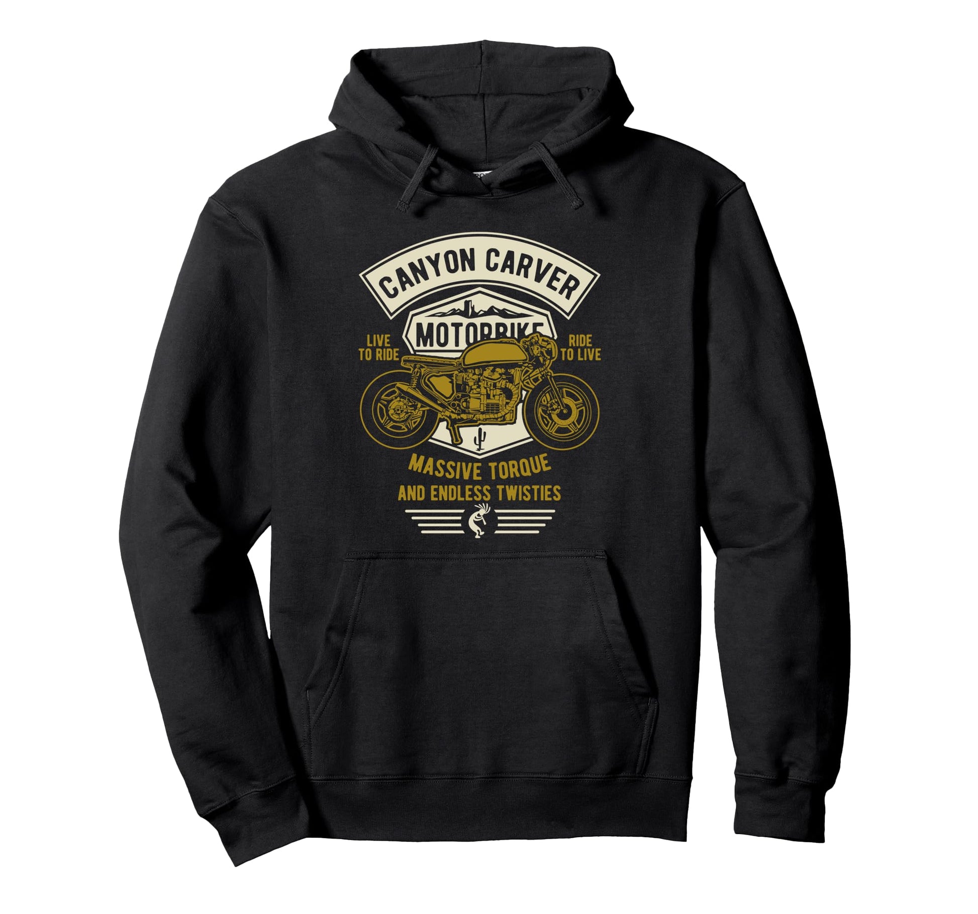 Canyon Carver Motorcycle Hoodie - Unique Graphic Unisex - T-Shirt, Sweatshirt, Hoodie