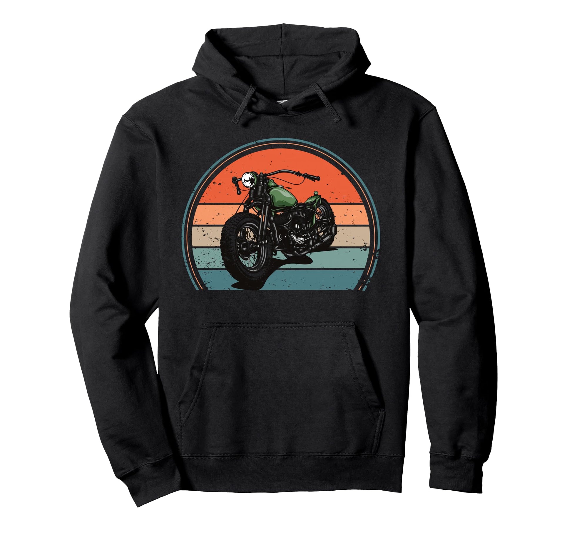 Motorcycling Biker Sunset Motorcycle Hoodie - Minimalist Print Men Women - T-Shirt, Sweatshirt, Hoodie