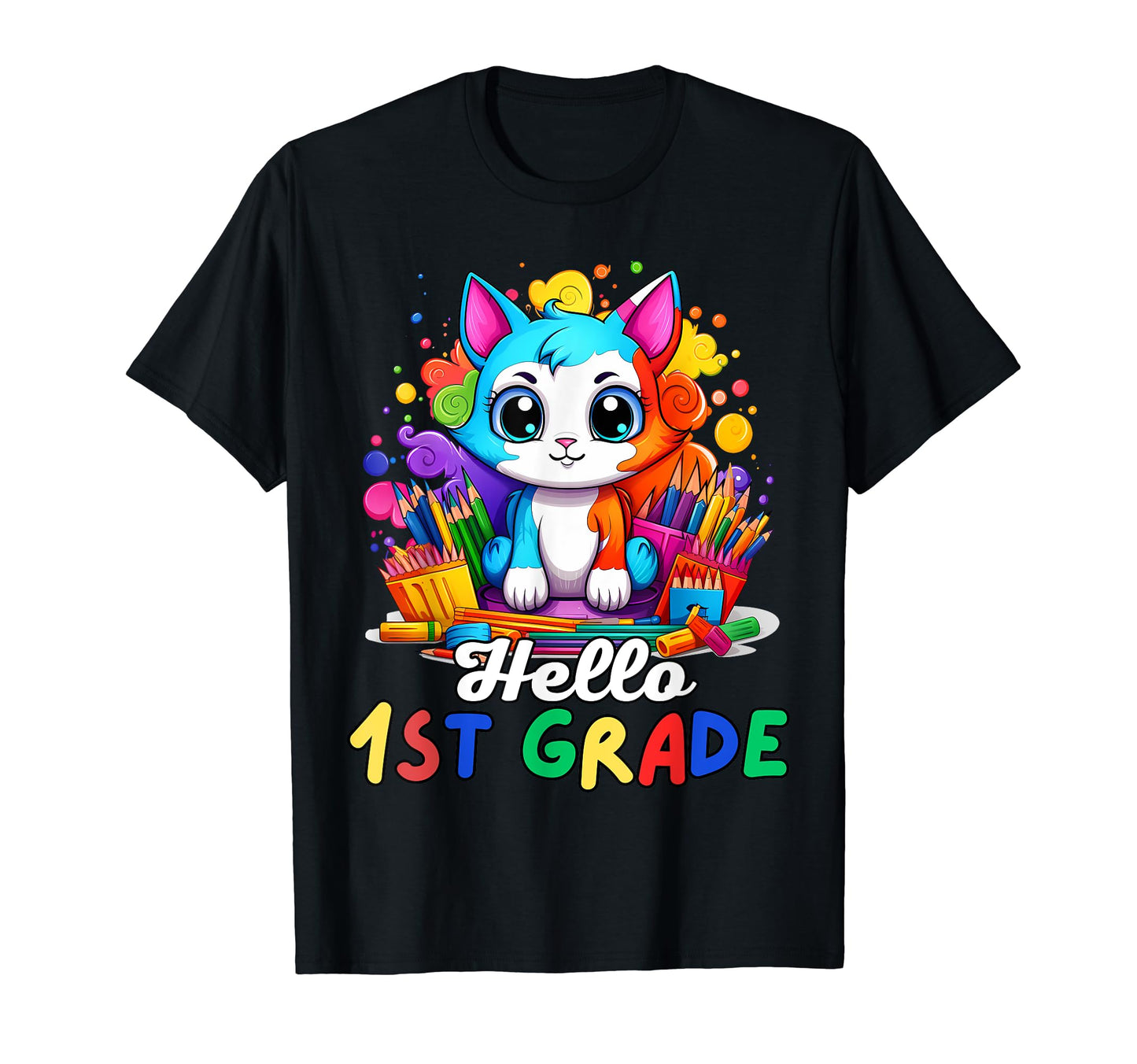 Hello 1St Grade Back To School First T-Shirt - Aesthetic Graphic Men Women - T-Shirt, Sweatshirt, Hoodie