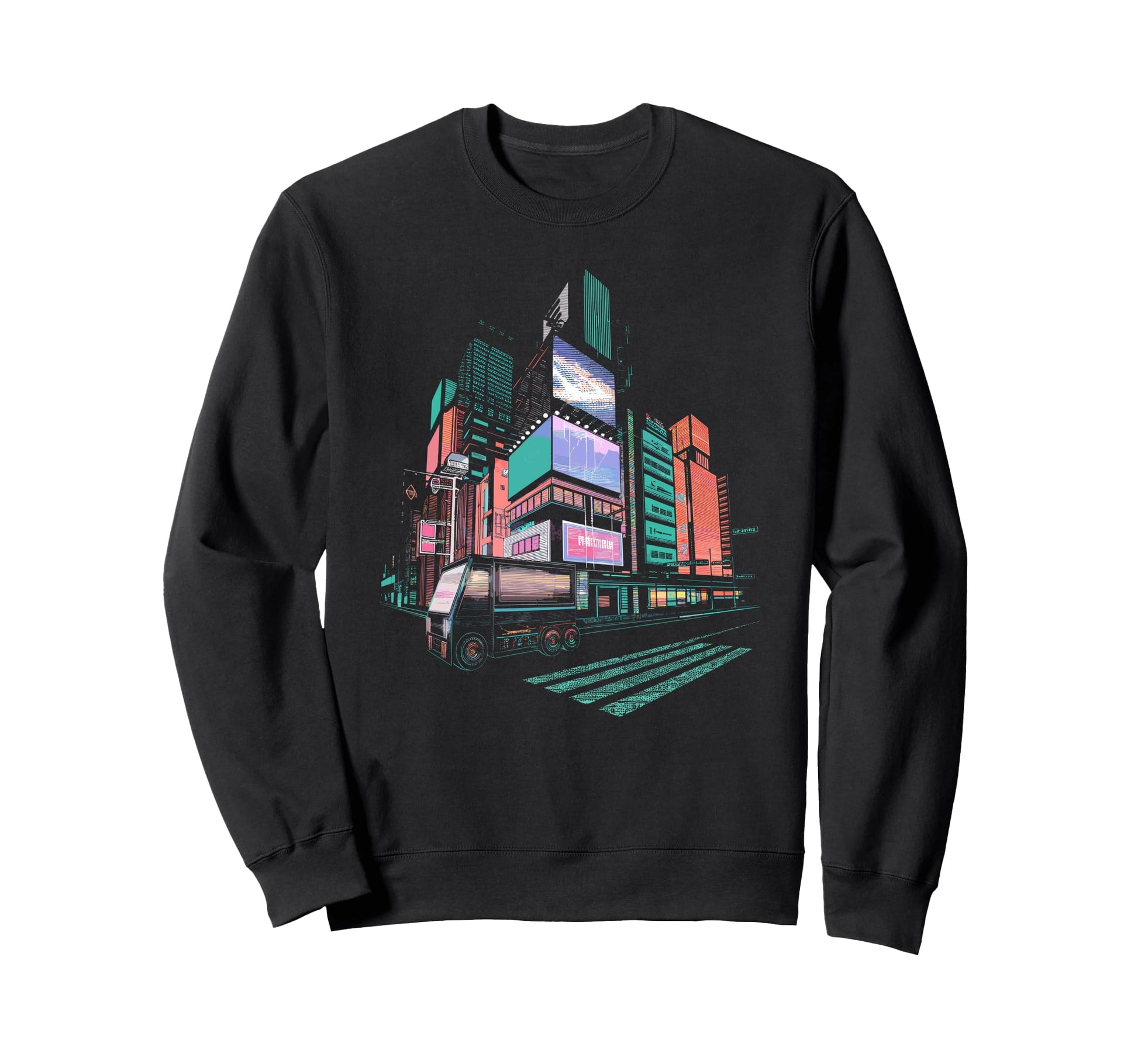 Vaporwave Japanese Streetwear Sweatshirt - Graphic Print for Adults - T-Shirt, Sweatshirt, Hoodie