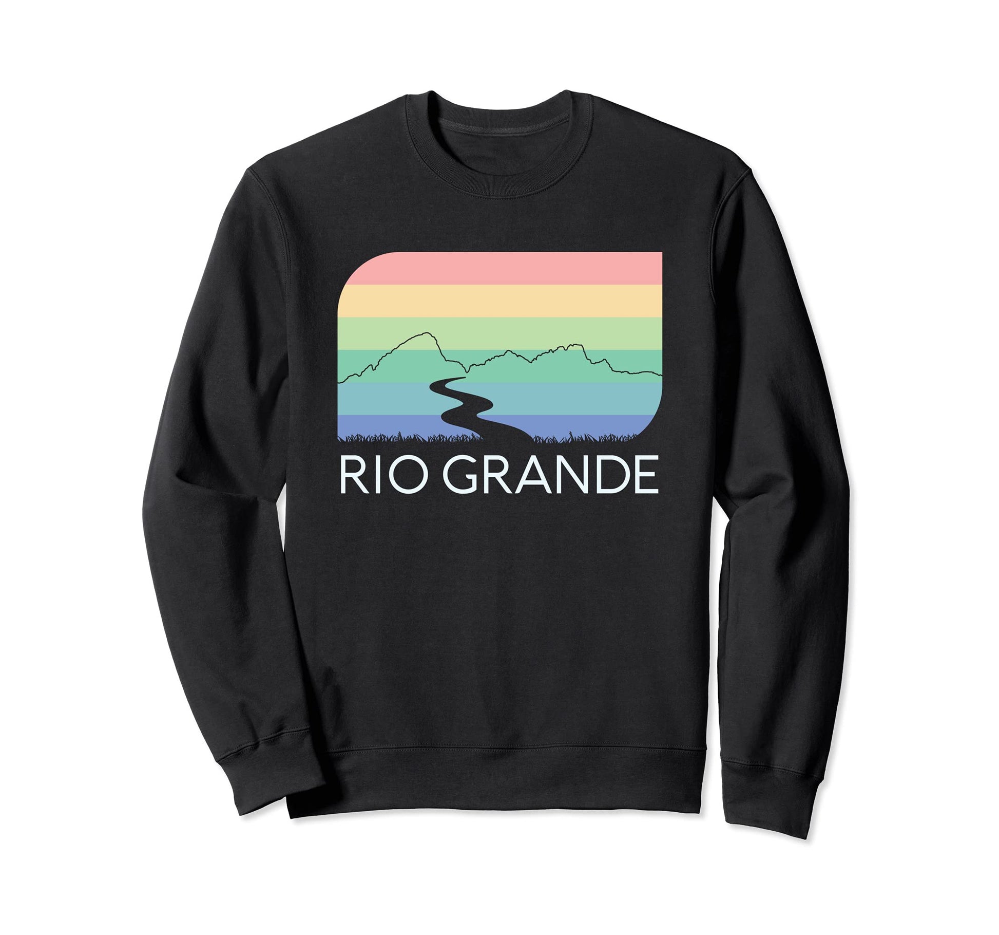 Rio Grande River Usa Mexico Texas Sweatshirt - Minimalist Print Unisex - T-Shirt, Sweatshirt, Hoodie