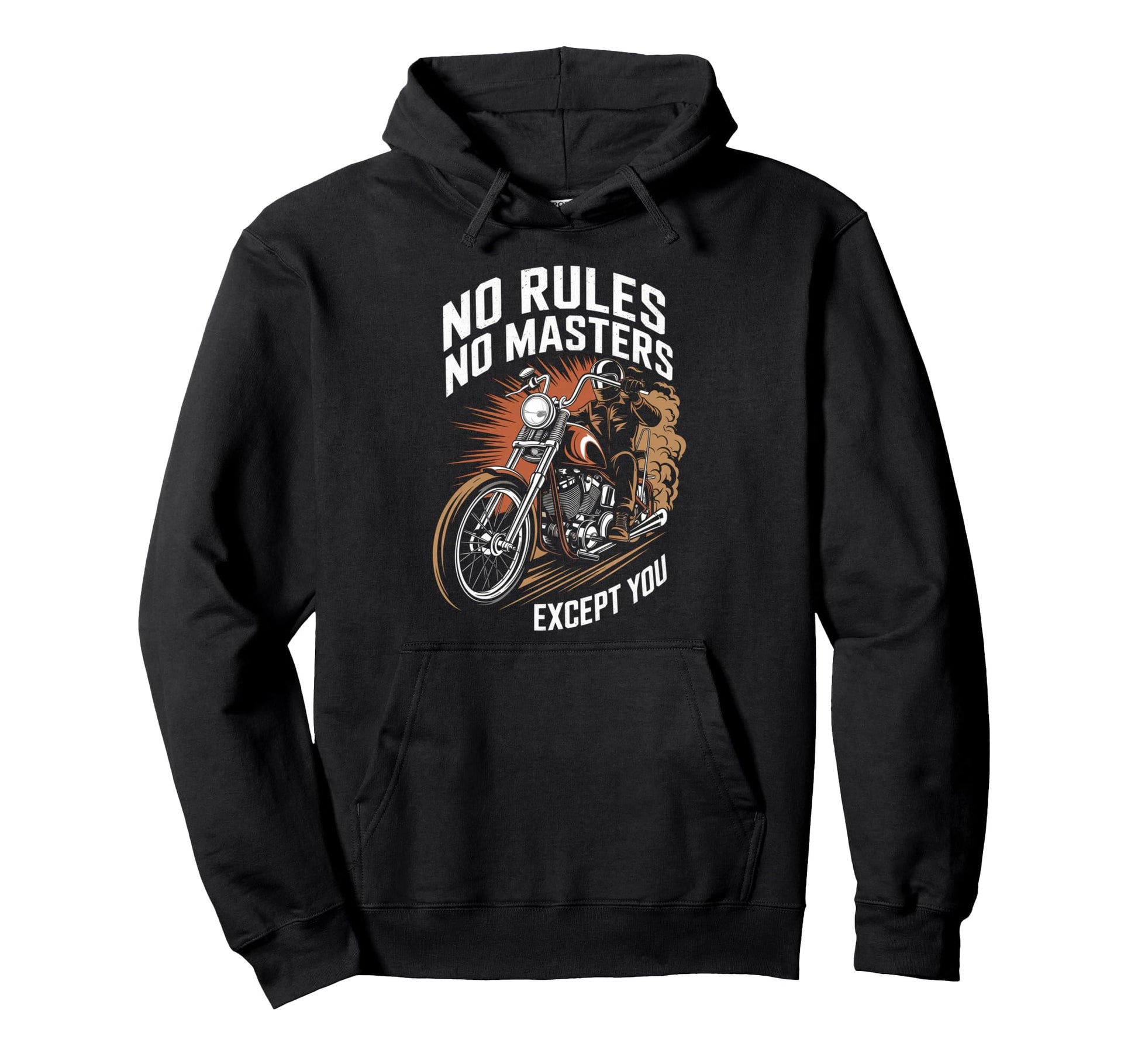 Skull Biker Motorcycle Motorcycle Enthusiast Hoodie - Trendy Graphic Unisex - T-Shirt, Sweatshirt, Hoodie