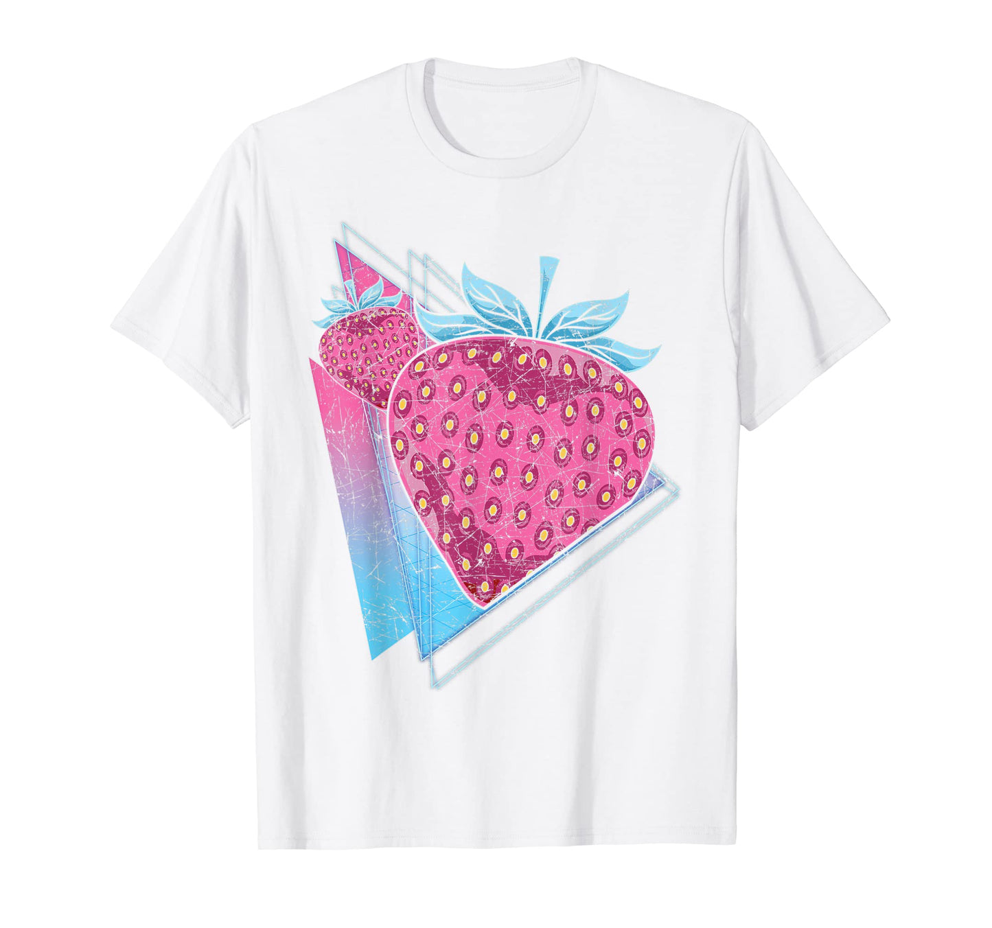 90S Synthwave Aesthetics Red Berry T-Shirt - Trendy Graphic Men Women - T-Shirt, Sweatshirt, Hoodie
