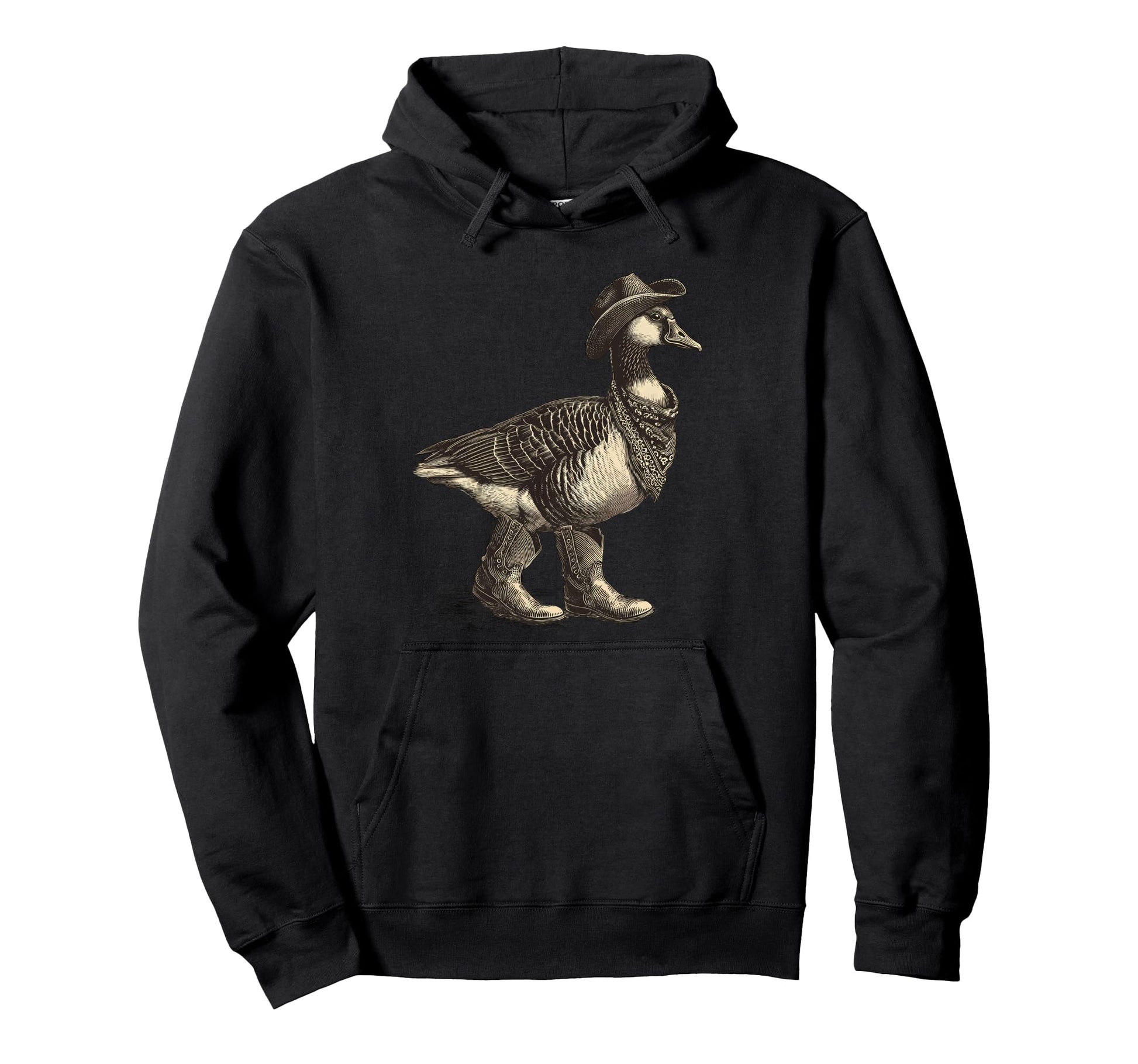Country Cowboy Goose Rodeo Cowgirl Western Hoodie - Unique Graphic Unisex - T-Shirt, Sweatshirt, Hoodie