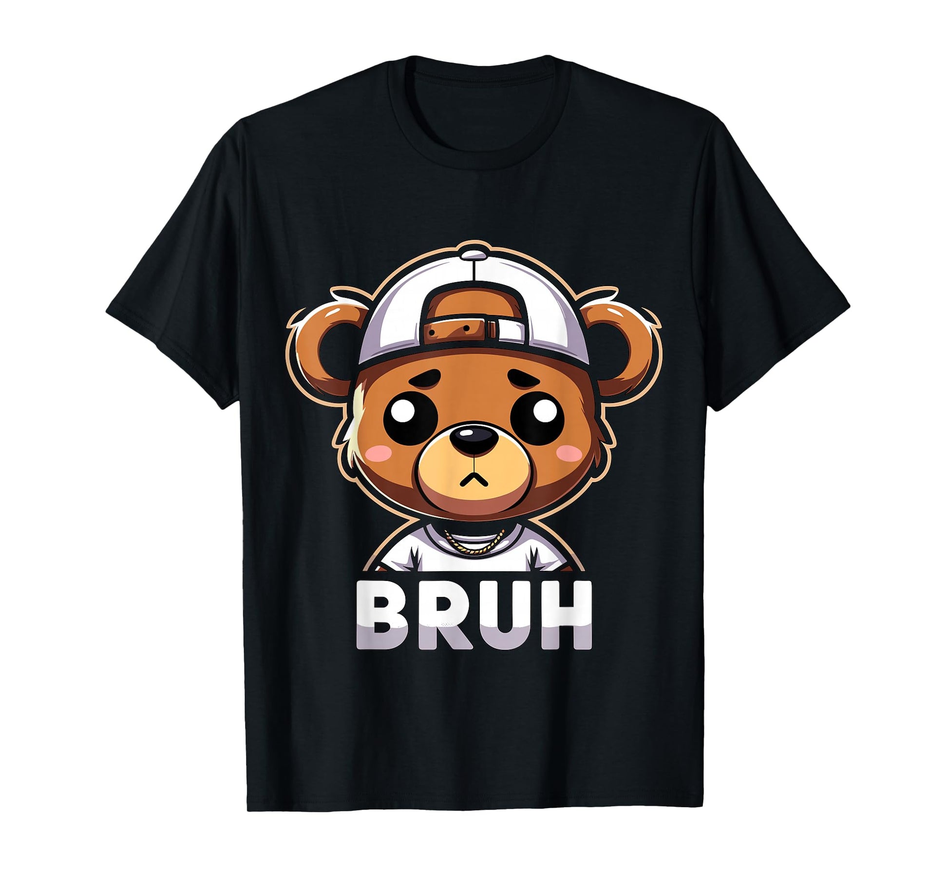 Hip Hop Teddy Bear Bruh Rap Music T-Shirt - Trendy Graphic Unisex - T-Shirt, Sweatshirt, Hoodie