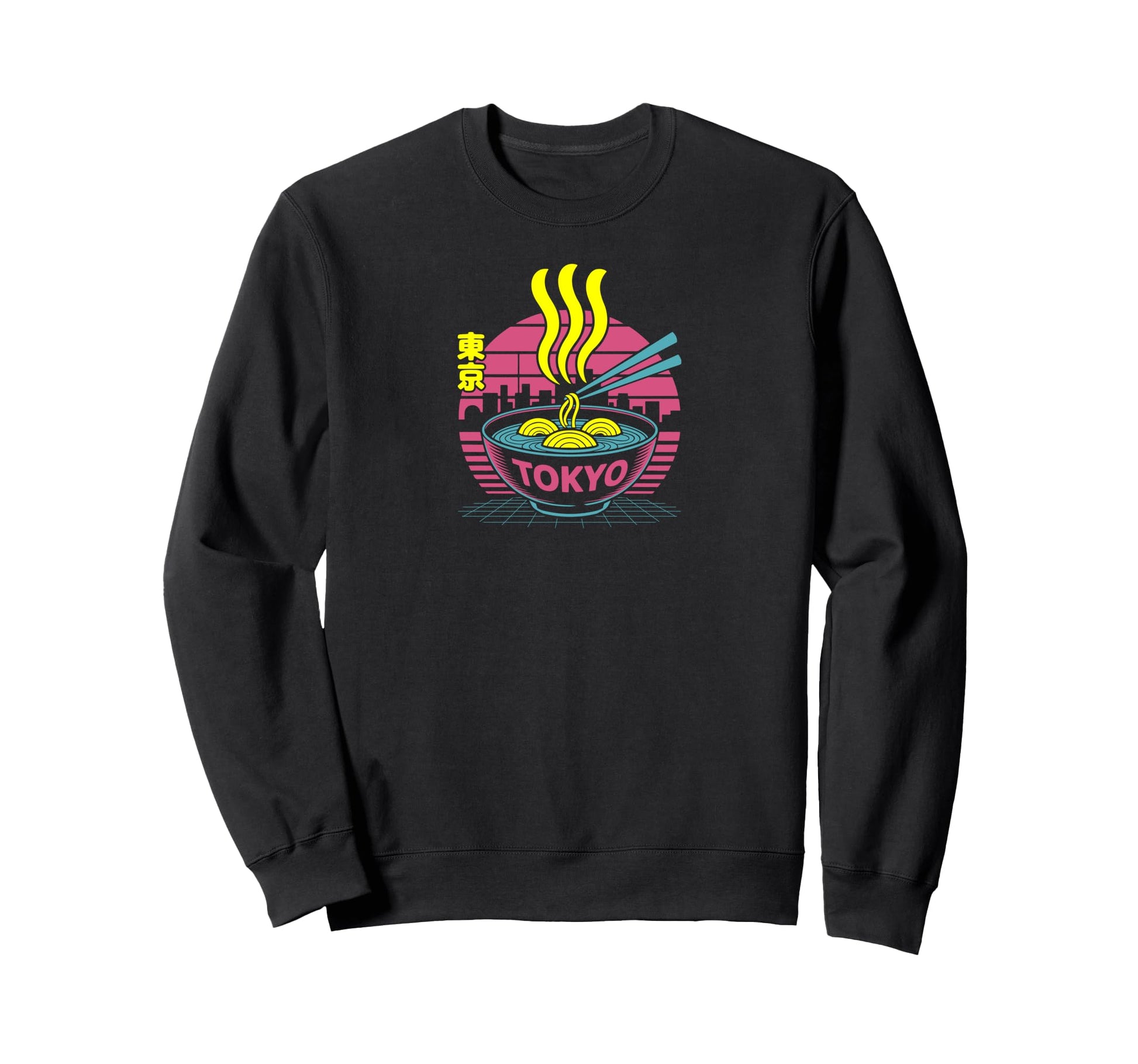 Tokyo Ramen Vaporwave Aesthetic Sweatshirt - Aesthetic Graphic for Adults - T-Shirt, Sweatshirt, Hoodie