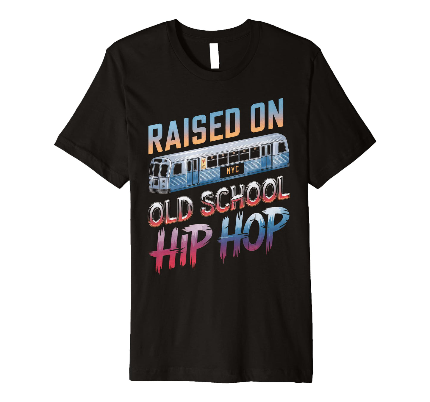 Raised Old School Hip Hop Cassette T-Shirt - Streetwear Style Unisex - T-Shirt, Sweatshirt, Hoodie