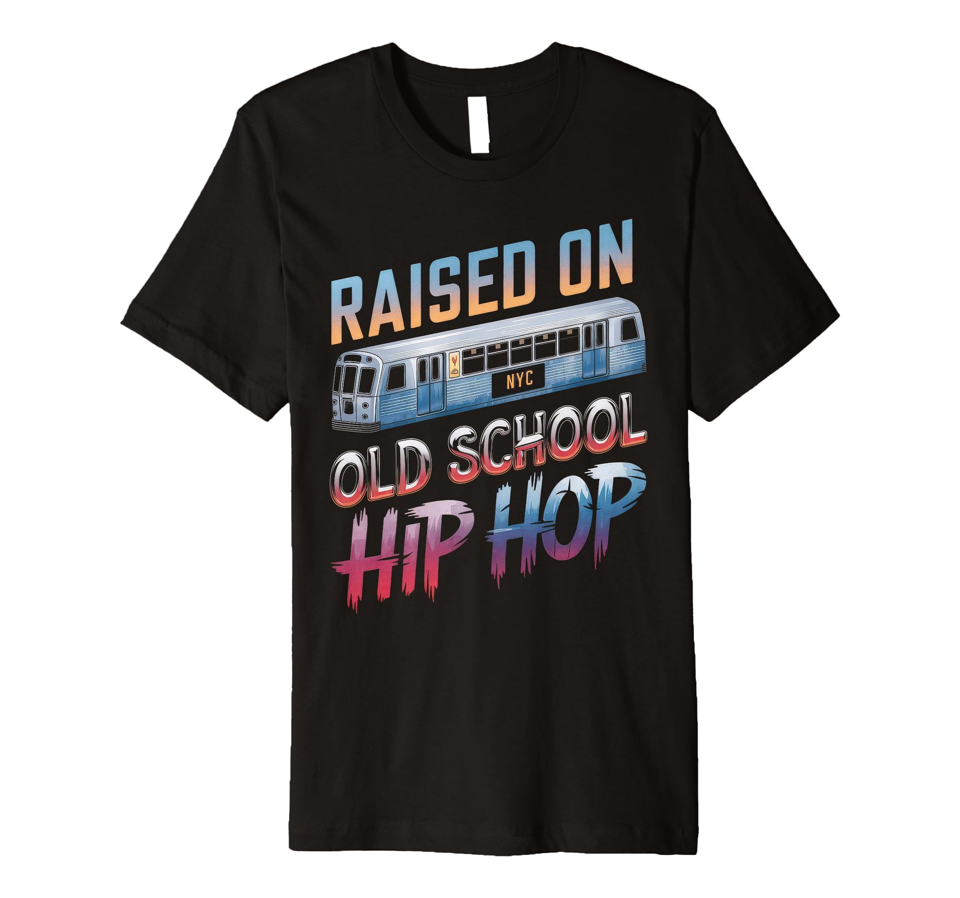 Raised Old School Hip Hop Cassette T-Shirt - Streetwear Style Unisex - T-Shirt, Sweatshirt, Hoodie