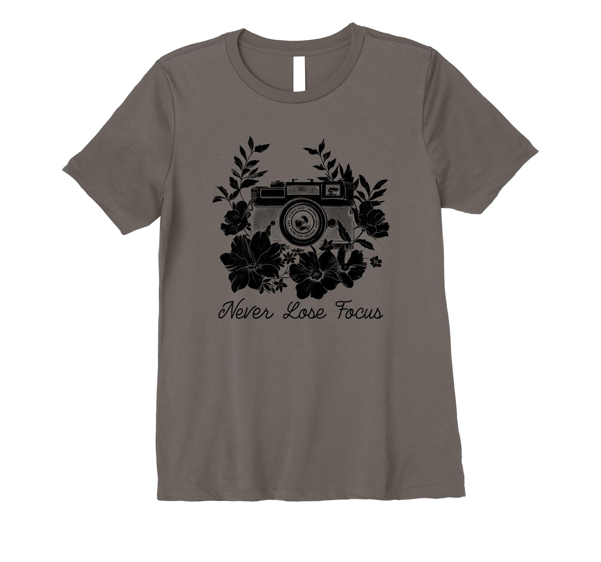 Womens Photographer Never Lose Focus T-Shirt - Graphic Print Men Women - T-Shirt, Sweatshirt, Hoodie