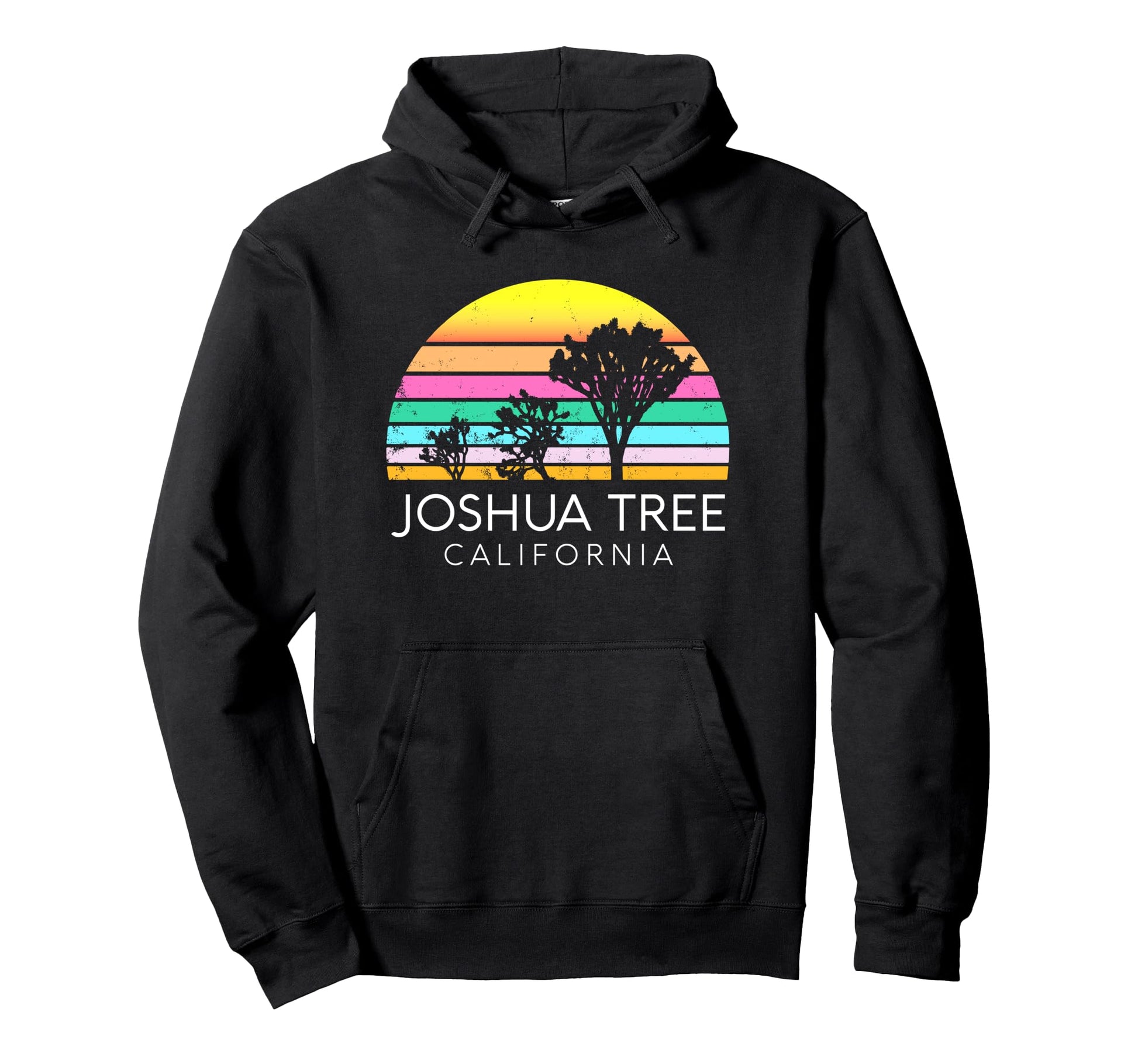 Joshua Tree California Camping Hoodie - Minimalist Print Men Women - T-Shirt, Sweatshirt, Hoodie