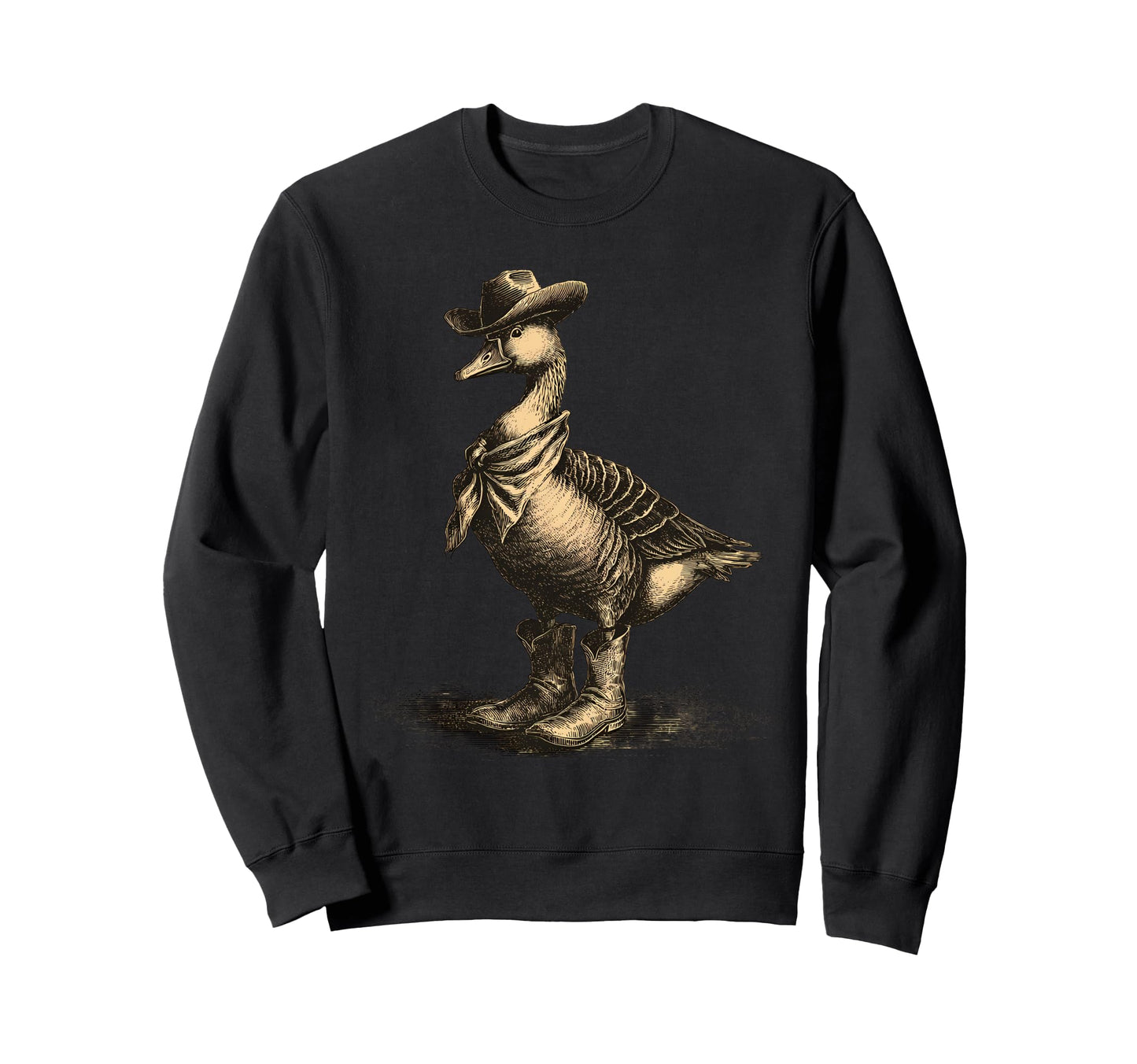 Goose Cowboy Rodeo Cowgirl Western Sweatshirt - Custom Art Print Men Women - T-Shirt, Sweatshirt, Hoodie