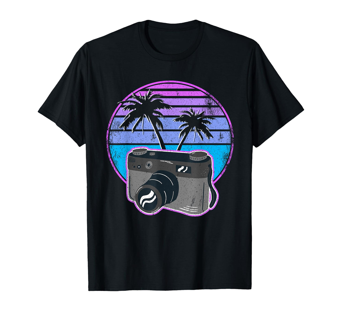 Photographer Vaporwave Camera T-Shirt - Trendy Graphic for Adults - T-Shirt, Sweatshirt, Hoodie