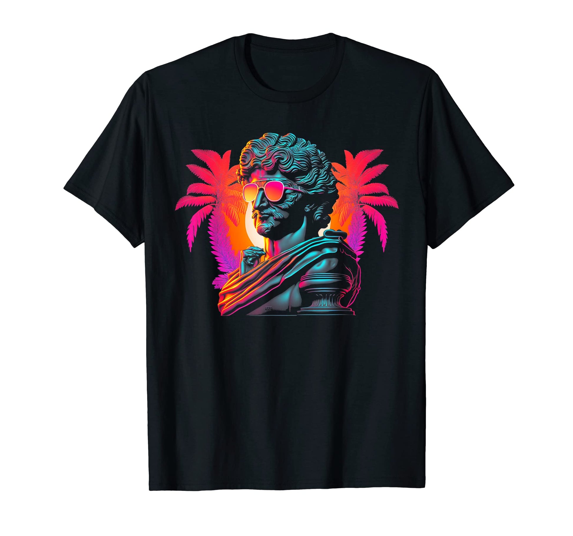 Greek Statue Vaporwave Retrowave T-Shirt - Custom Art Print for Adults - T-Shirt, Sweatshirt, Hoodie