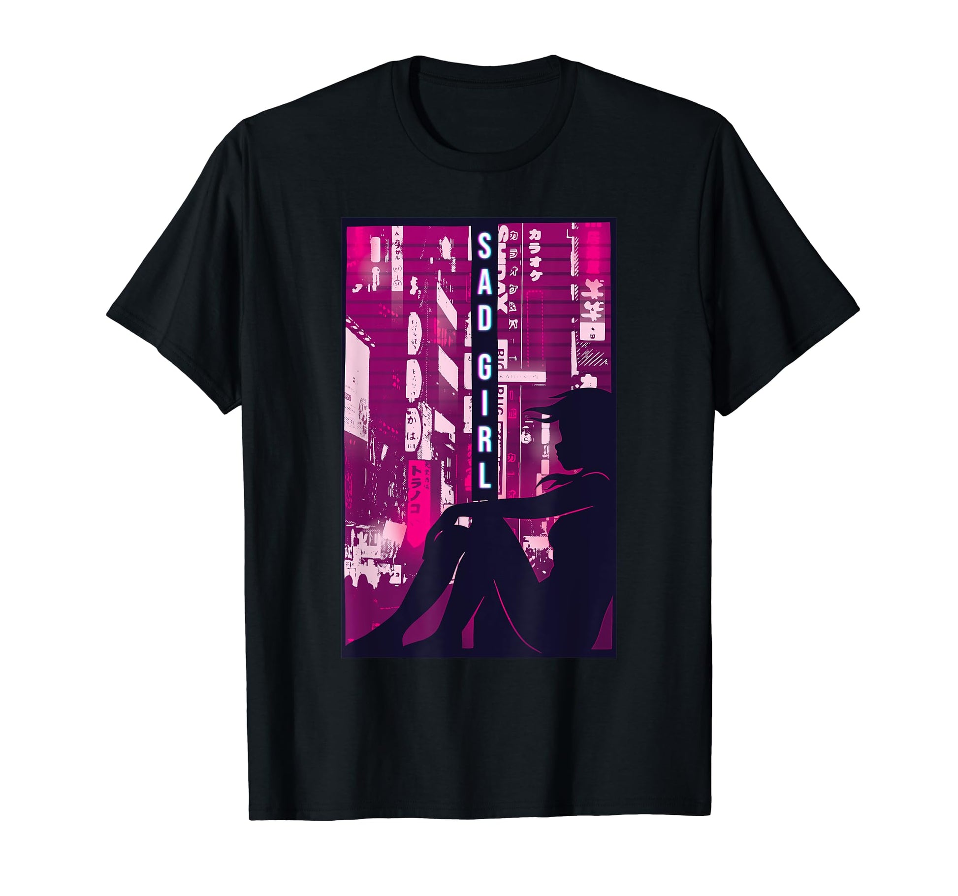 Sad Feelings I Vaporwave Aesthetic T-Shirt - Custom Art Print for Adults - T-Shirt, Sweatshirt, Hoodie