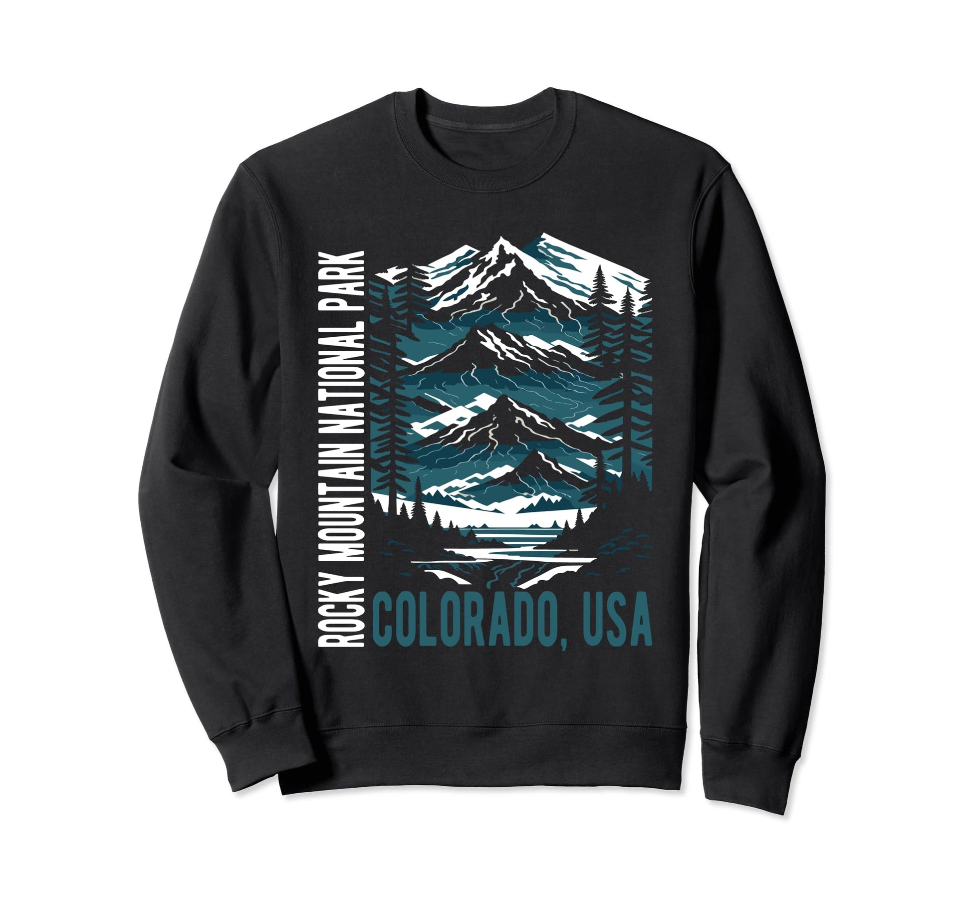 Rocky Mountain National Park Scenic Sweatshirt - Unique Graphic for Adults - T-Shirt, Sweatshirt, Hoodie