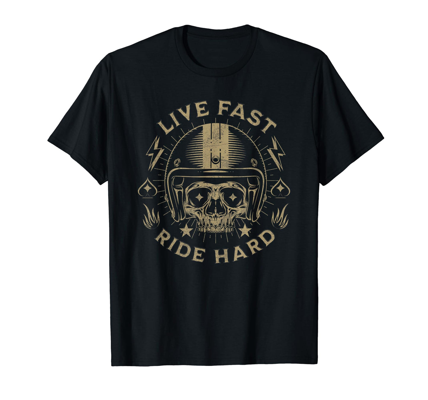 Live Fast Ride Hard Motorcycle Riding T-Shirt - Minimalist Print Unisex - T-Shirt, Sweatshirt, Hoodie