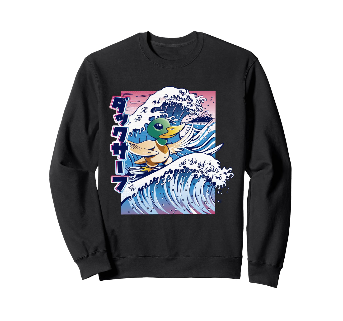 Vaporwave Aesthetic Japan Wave Sweatshirt - Minimalist Print Men Women - T-Shirt, Sweatshirt, Hoodie
