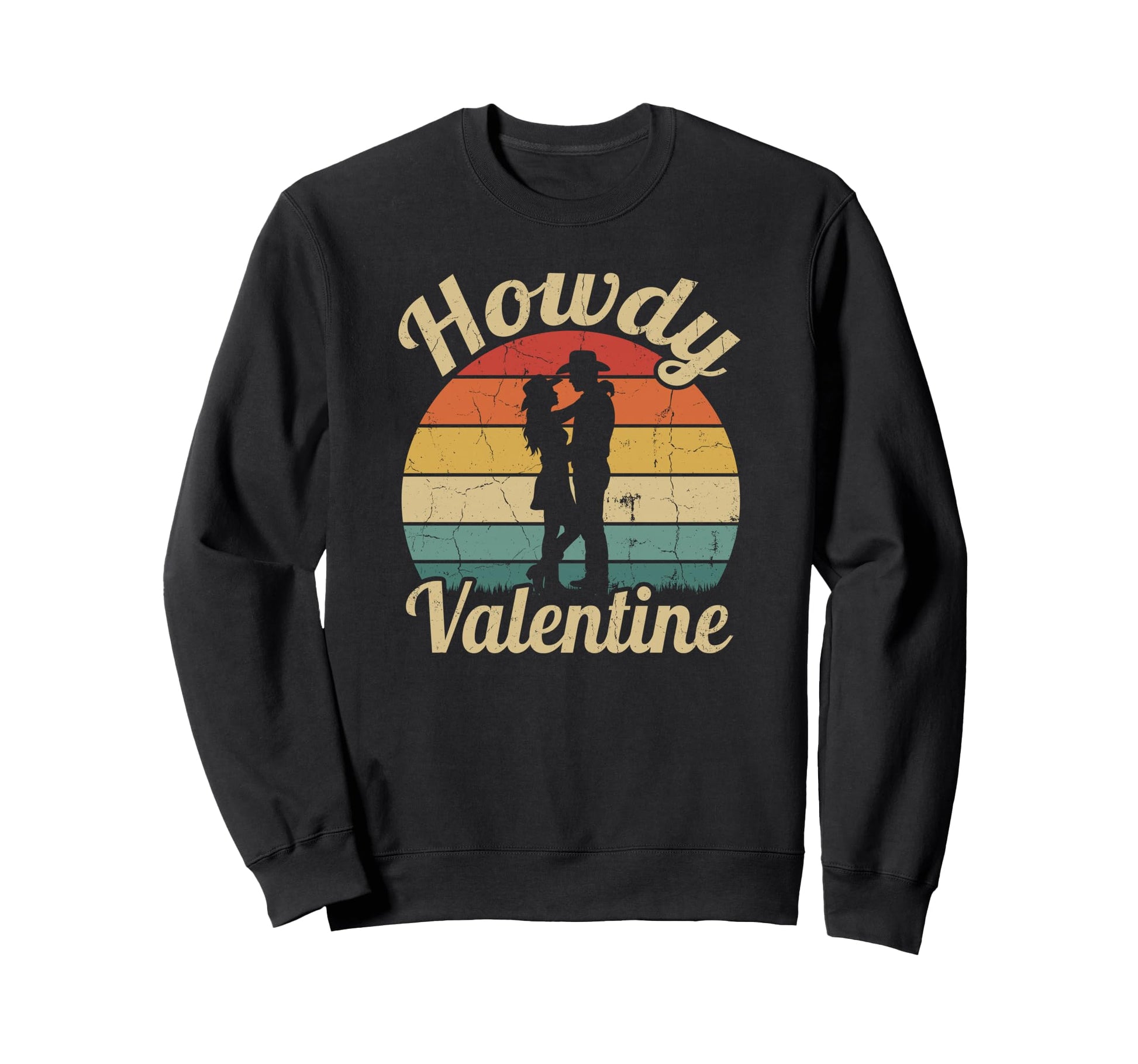 Howdy Valentine Cowboy Cowgirl Western Sweatshirt - Trendy Graphic Unisex - T-Shirt, Sweatshirt, Hoodie