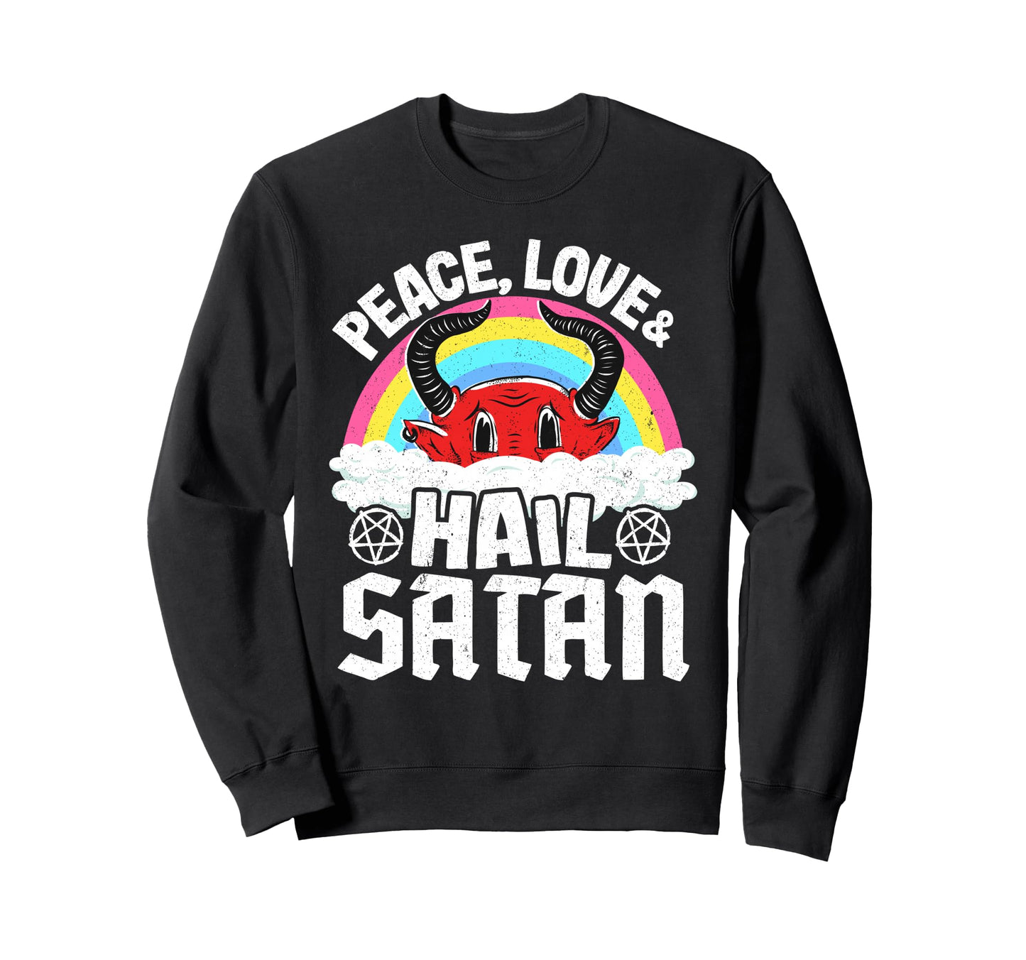 Punk Band Death Metal Rainbow Sweatshirt - Streetwear Style for Adults - T-Shirt, Sweatshirt, Hoodie