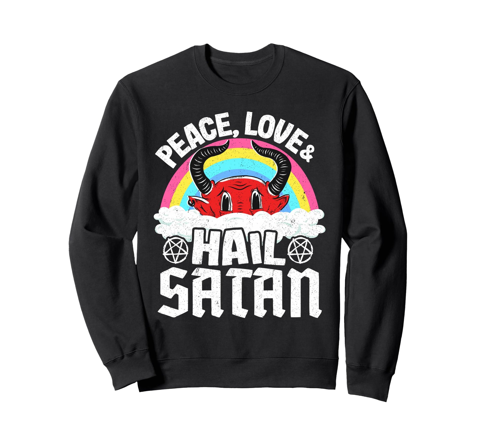 Punk Band Death Metal Rainbow Sweatshirt - Streetwear Style for Adults - T-Shirt, Sweatshirt, Hoodie