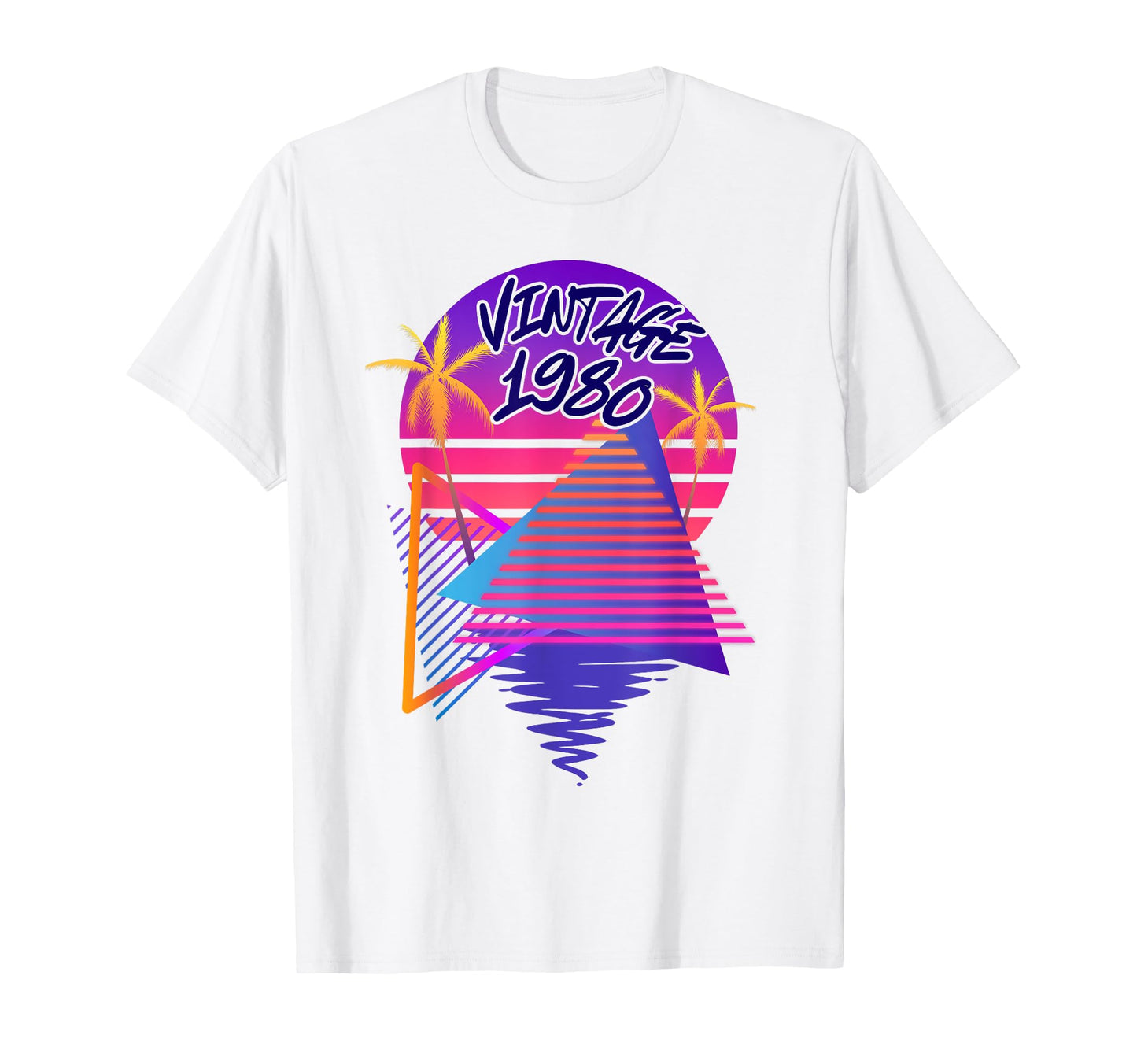 1980 Vaporwave Aesthetic Beach Sunset T-Shirt - Trendy Graphic Men Women - T-Shirt, Sweatshirt, Hoodie