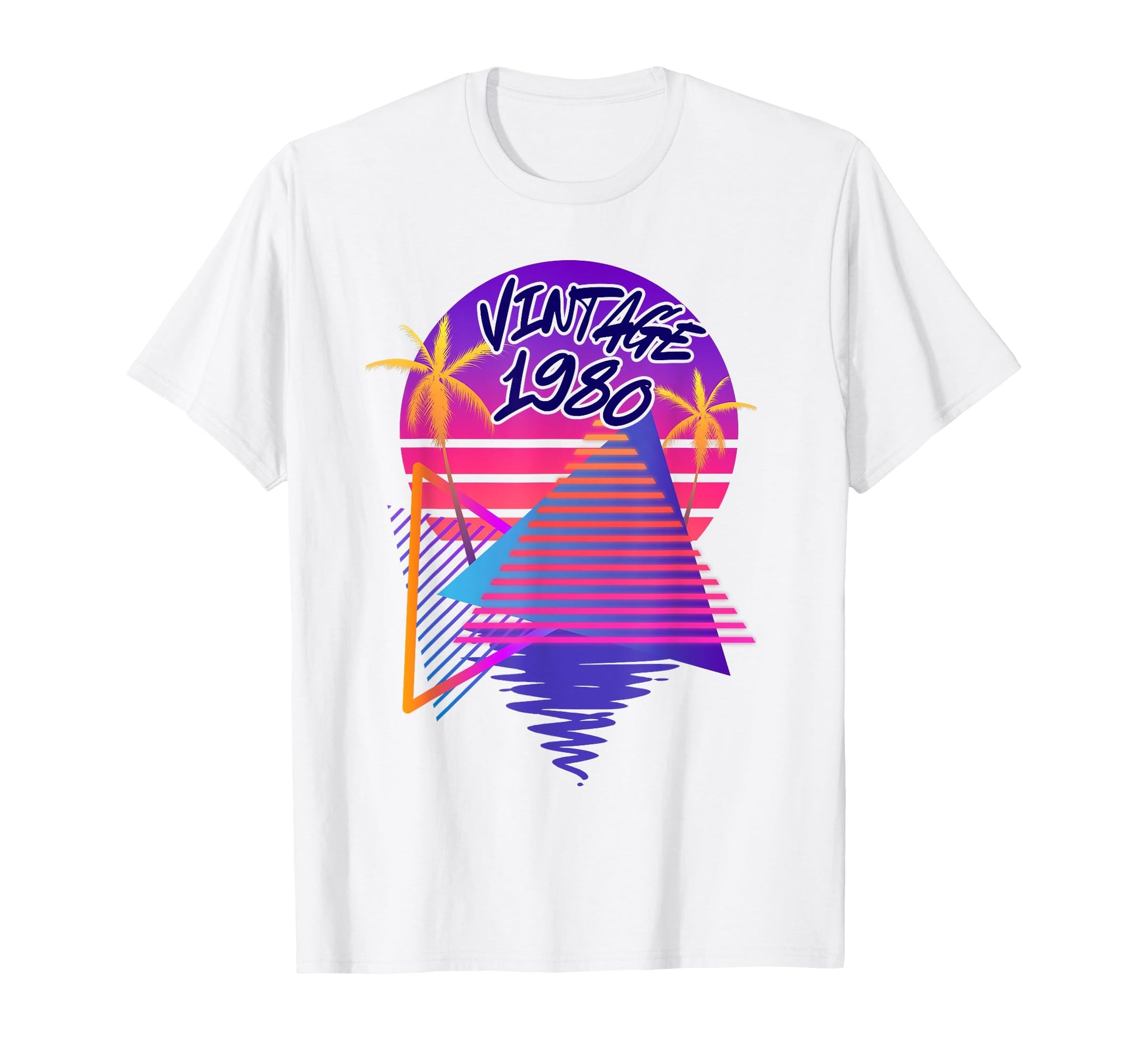 1980 Vaporwave Aesthetic Beach Sunset T-Shirt - Trendy Graphic Men Women - T-Shirt, Sweatshirt, Hoodie