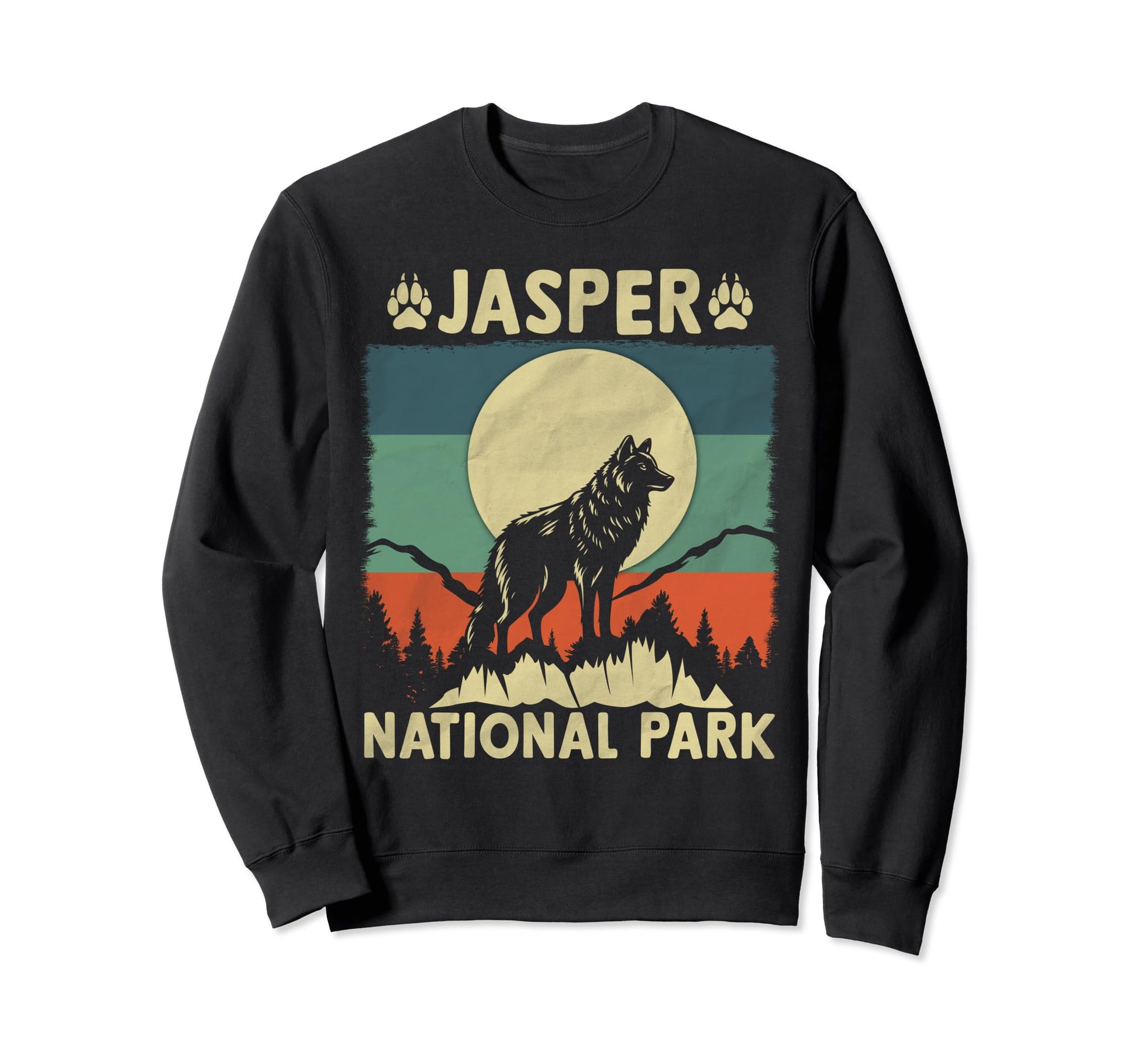 Wolf Jasper National Park Sweatshirt - Aesthetic Graphic Men Women - T-Shirt, Sweatshirt, Hoodie