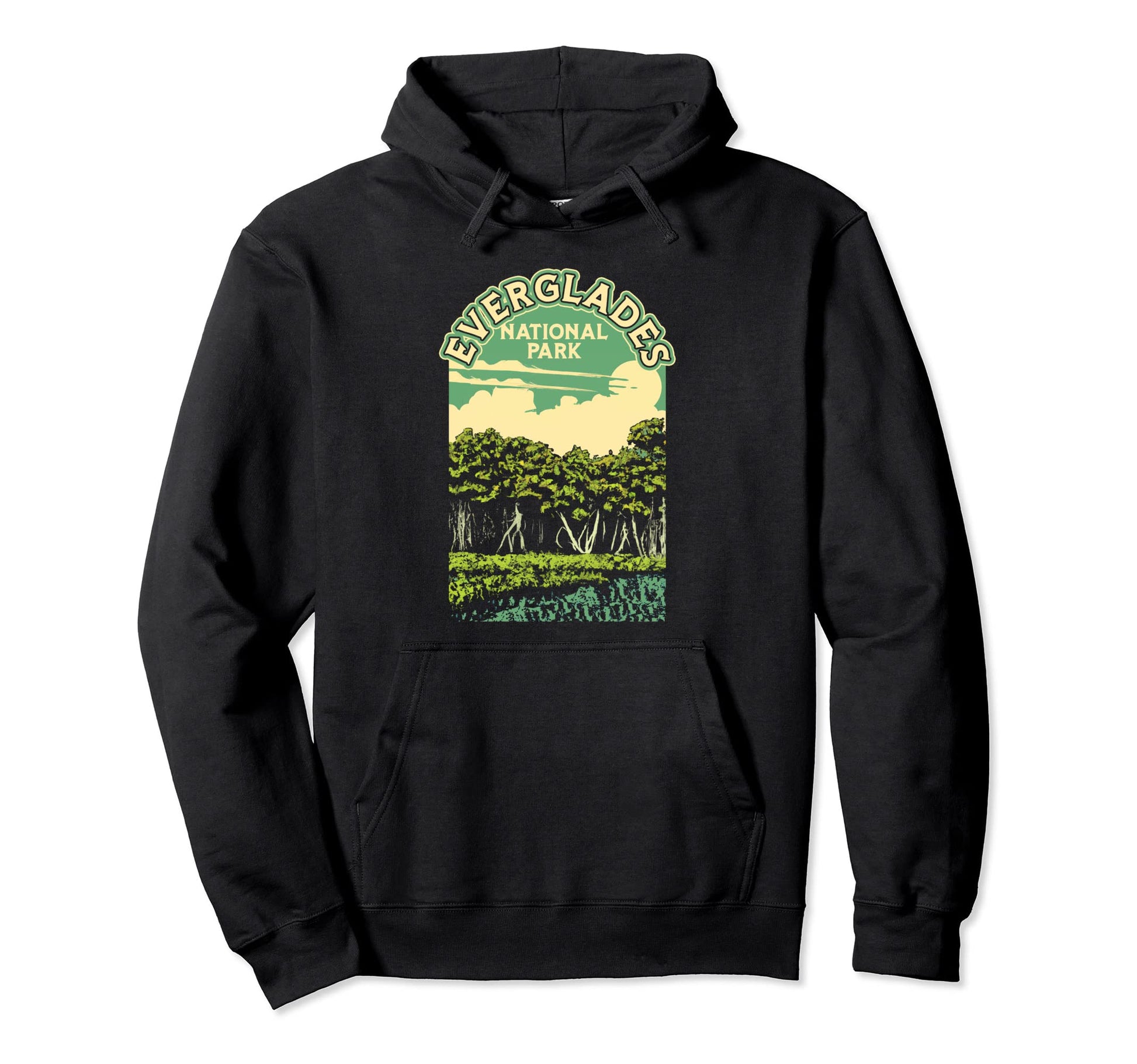 Everglades National Park Park Hoodie - Custom Art Print Unisex - T-Shirt, Sweatshirt, Hoodie