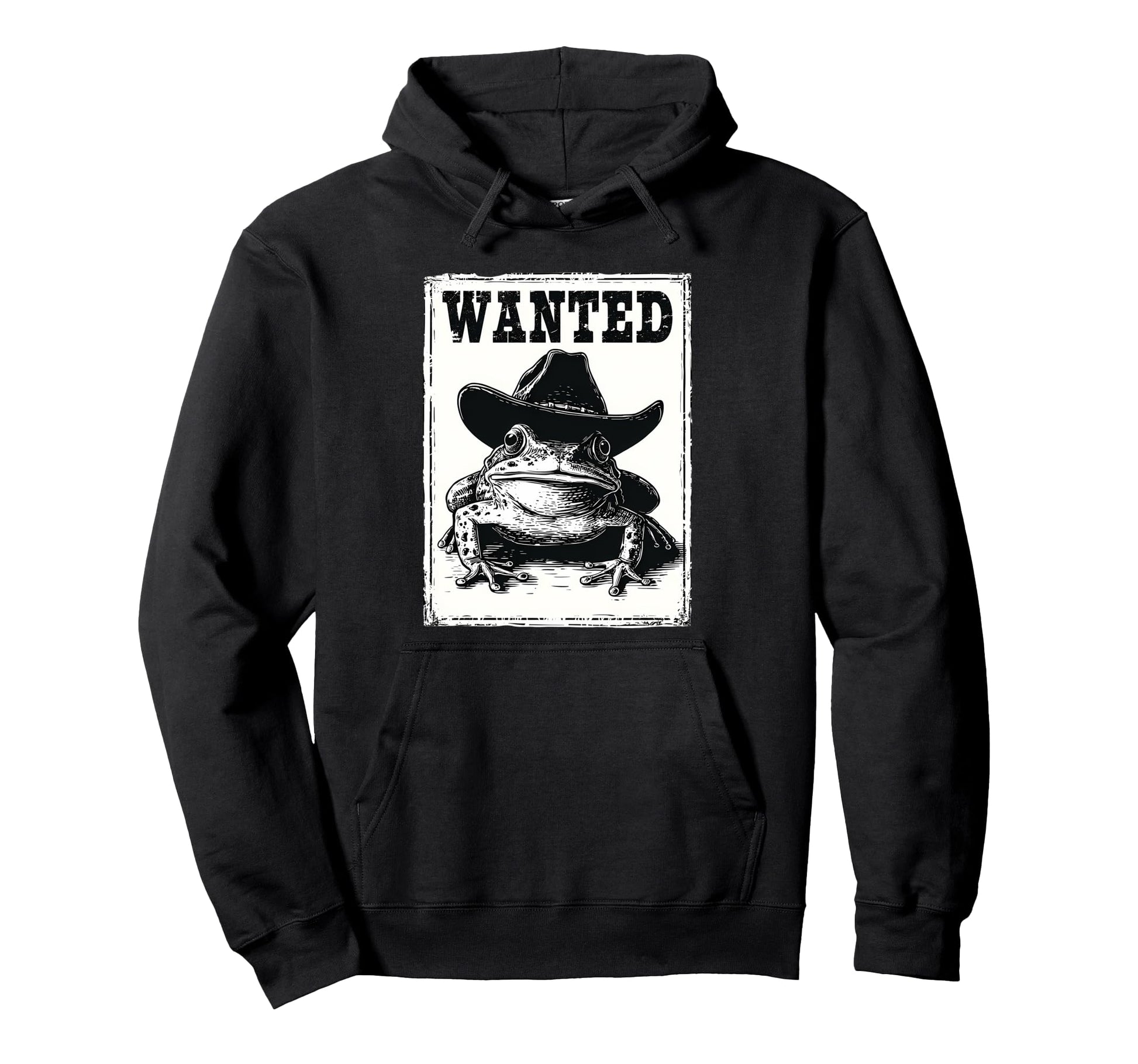 Frog Cowboy Toad Rodeo Cowgirl Western Hoodie - Unique Graphic Men Women - T-Shirt, Sweatshirt, Hoodie