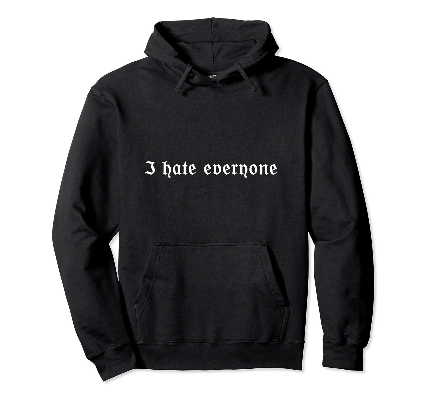 I Hate Everyone Vaporwave Aesthetic E Hoodie - Custom Art Print for Adults - T-Shirt, Sweatshirt, Hoodie