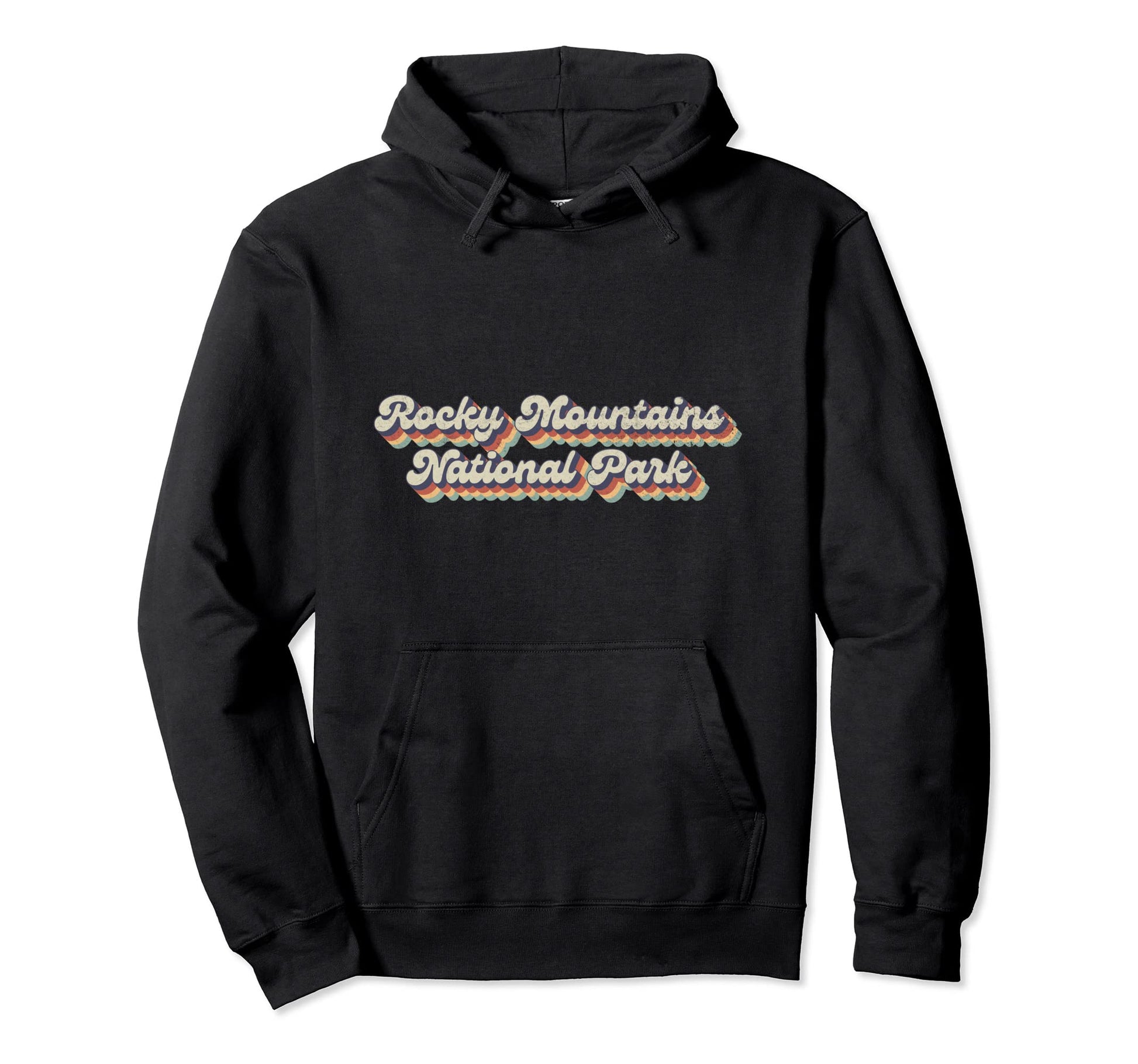 70S 80S Usa National Park Rocky Hoodie - Aesthetic Graphic for Adults - T-Shirt, Sweatshirt, Hoodie
