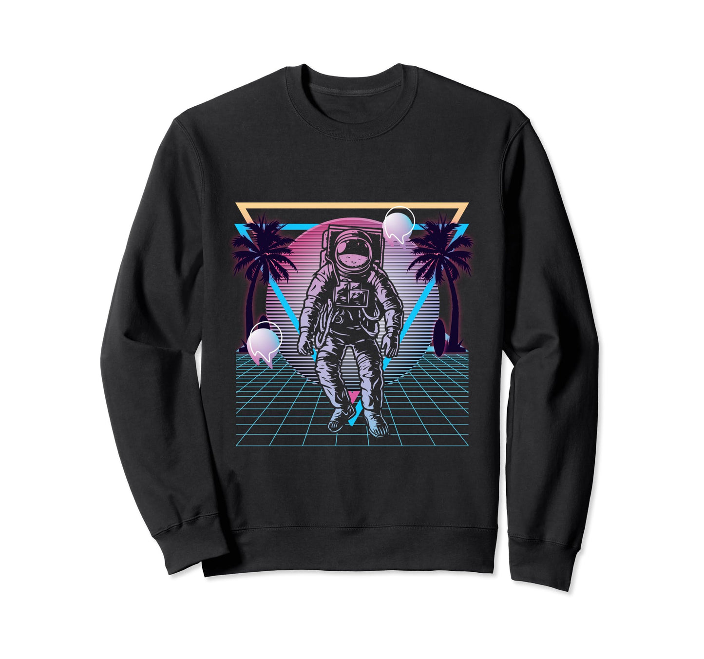 Space Astronaut Galaxy Vaporwave Sweatshirt - Graphic Print Unisex - T-Shirt, Sweatshirt, Hoodie