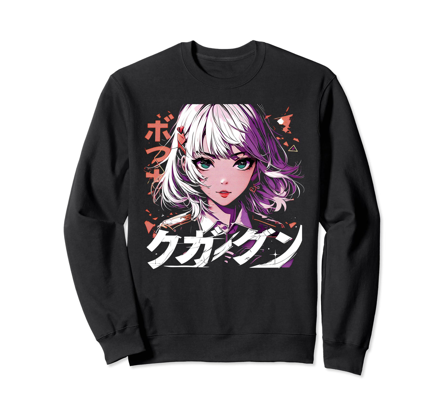 Anime Goth Grunge Demon Waifu Sweatshirt - Novelty Apparel Men Women - T-Shirt, Sweatshirt, Hoodie