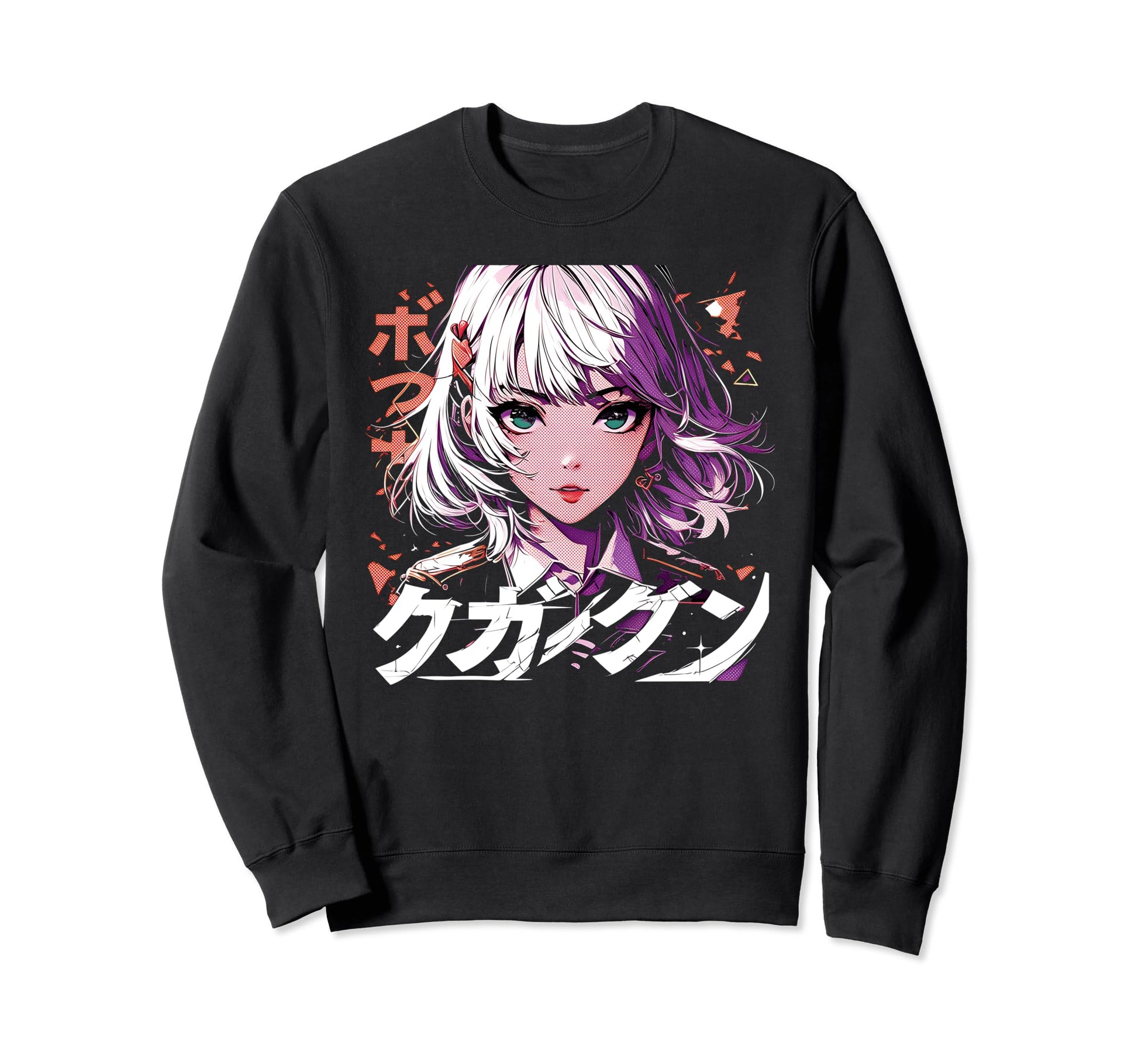 Anime Goth Grunge Demon Waifu Sweatshirt - Novelty Apparel Men Women - T-Shirt, Sweatshirt, Hoodie