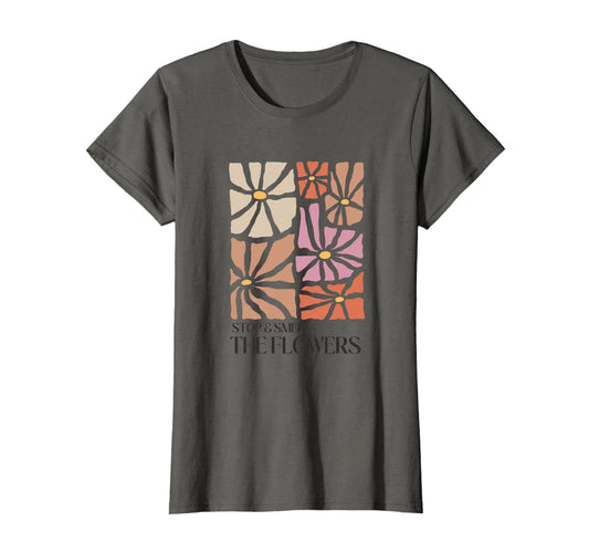Boho Floral Bohemian Flowers T-Shirt - Casual Everyday Wear for Adults - T-Shirt, Sweatshirt, Hoodie