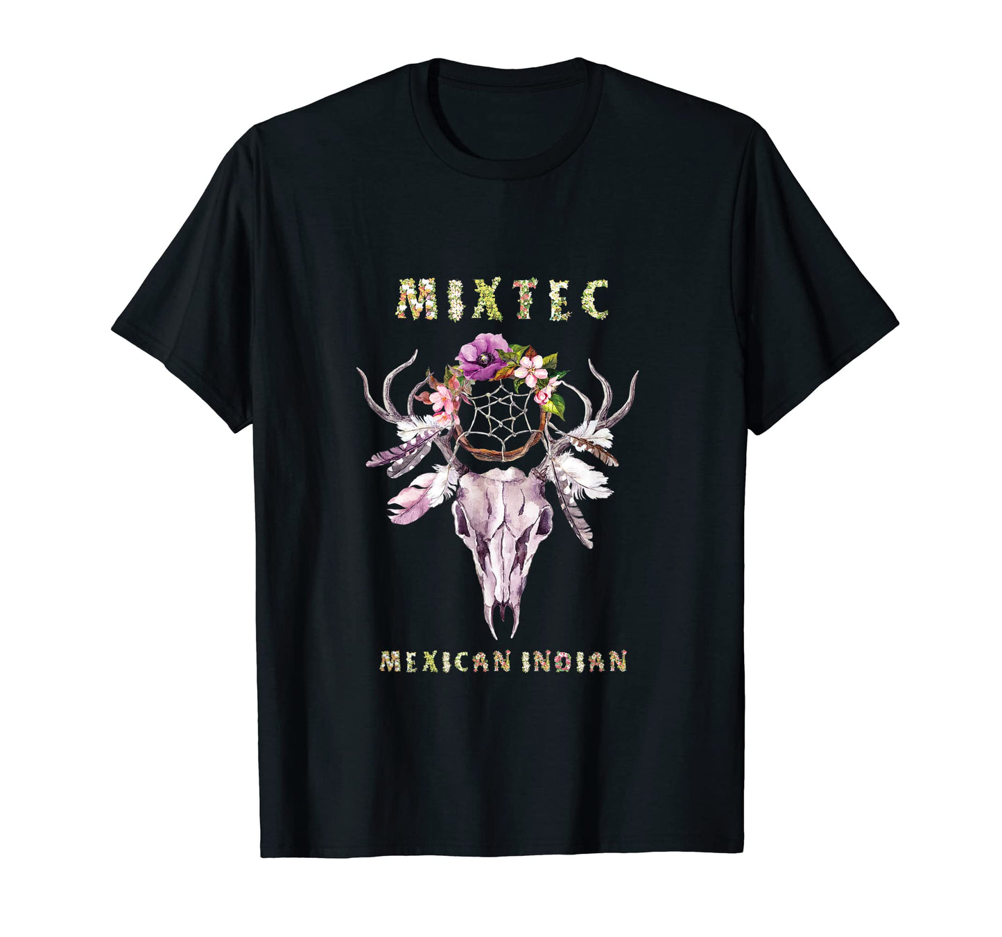 Mixtec Mexican Indian Tribe Boho Floral T-Shirt - Trendy Graphic Unisex - T-Shirt, Sweatshirt, Hoodie