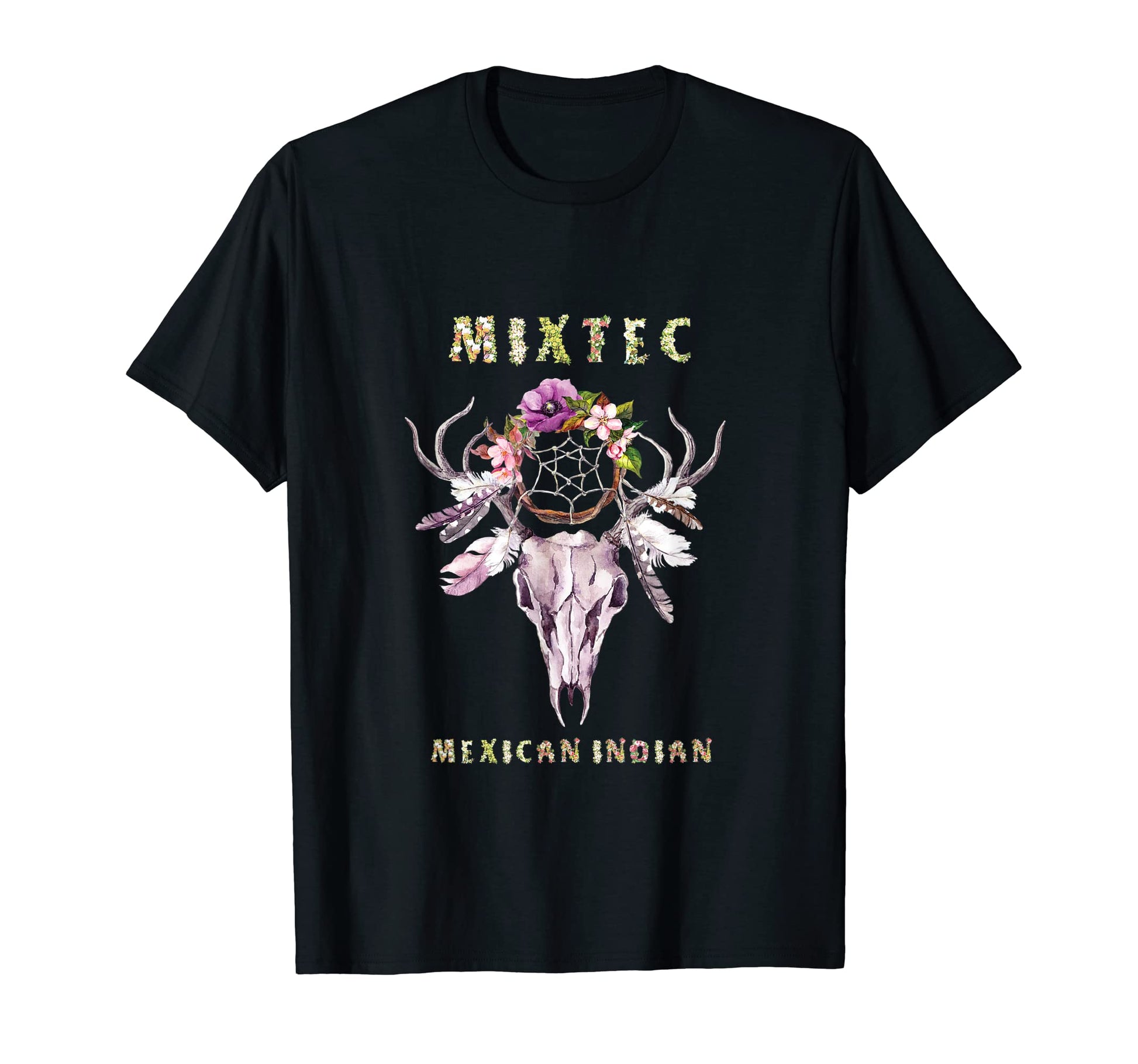 Mixtec Mexican Indian Tribe Boho Floral T-Shirt - Trendy Graphic Unisex - T-Shirt, Sweatshirt, Hoodie