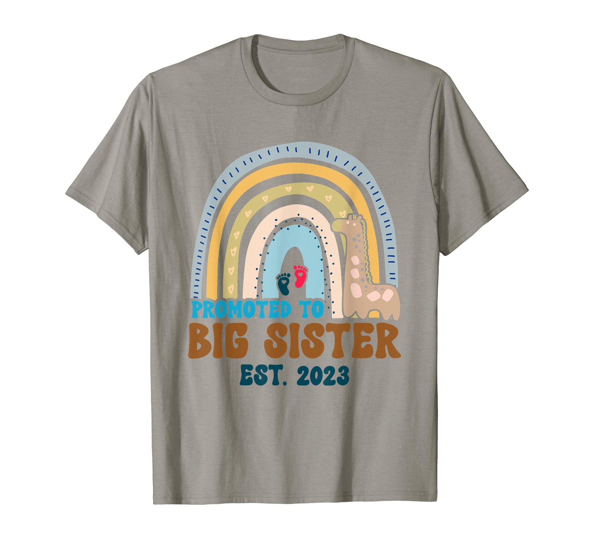Promoted To Big Sister Est 2023 Pregnancy T-Shirt - Unique Graphic Unisex - T-Shirt, Sweatshirt, Hoodie