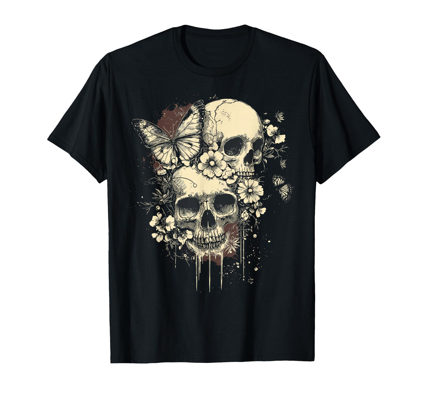 Fairy Grunge Fairycore Y2K Skulls Dainty T-Shirt - Graphic Print Men Women - T-Shirt, Sweatshirt, Hoodie