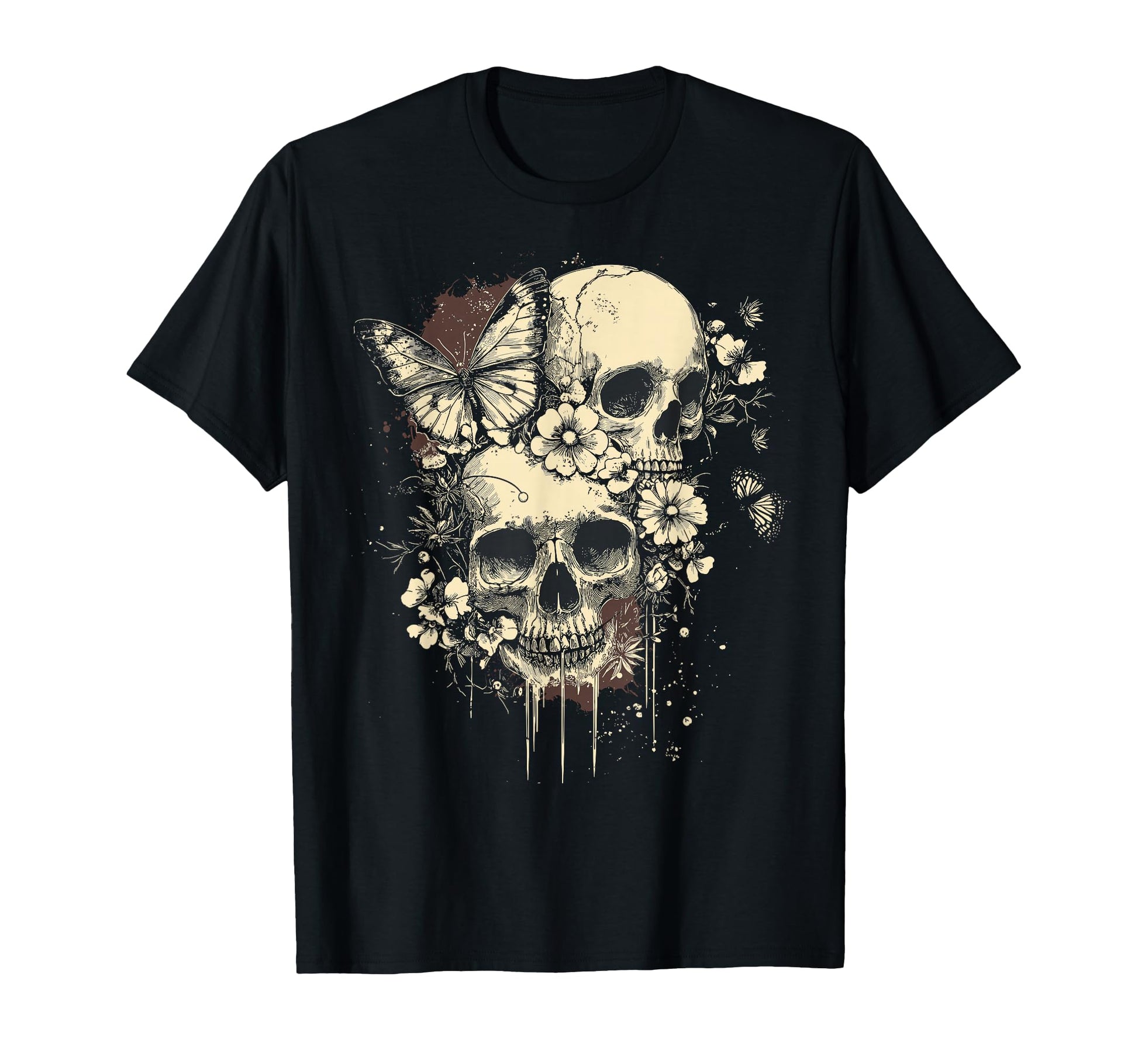 Fairy Grunge Fairycore Y2K Skulls Dainty T-Shirt - Graphic Print Men Women - T-Shirt, Sweatshirt, Hoodie