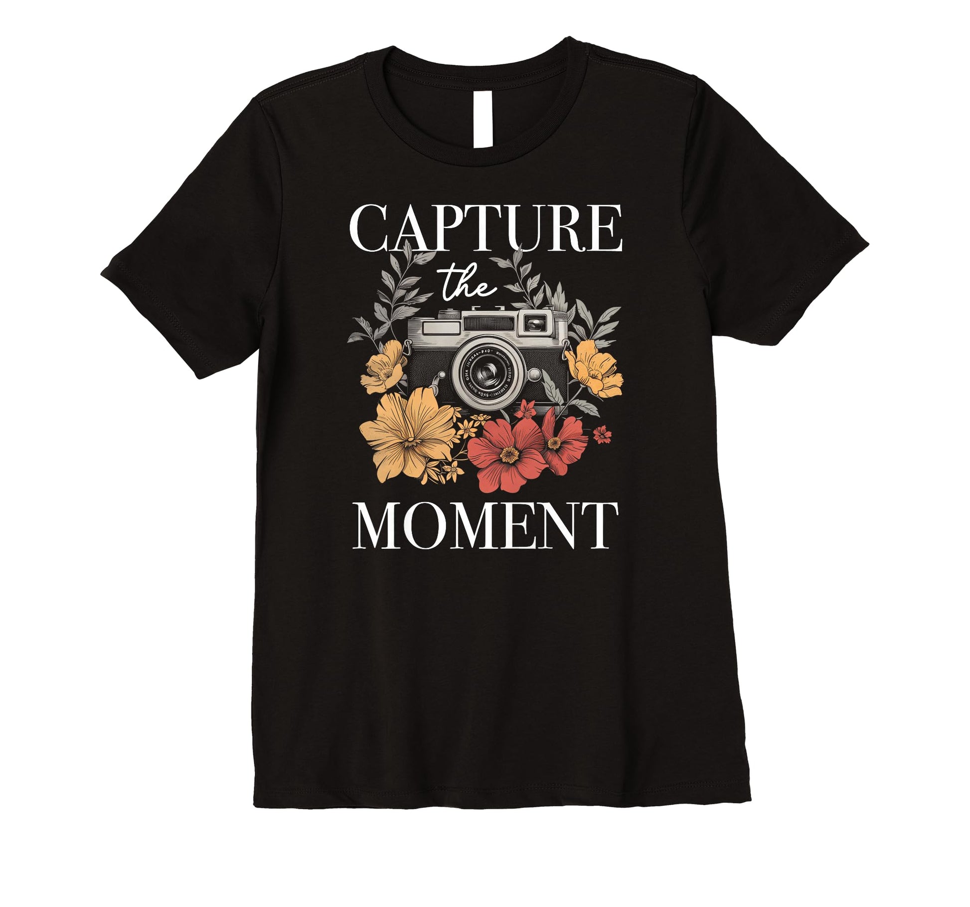 Womens Photographer Capture Moment T-Shirt - Trendy Graphic for Adults - T-Shirt, Sweatshirt, Hoodie