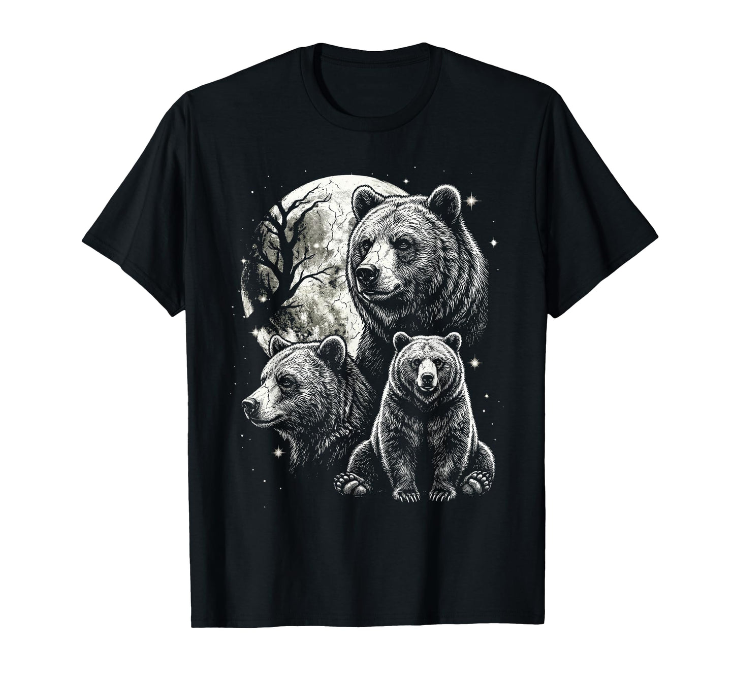 Bear 90S Aesthetic Y2K Wildlife Bear T-Shirt - Custom Art Print Men Women - T-Shirt, Sweatshirt, Hoodie