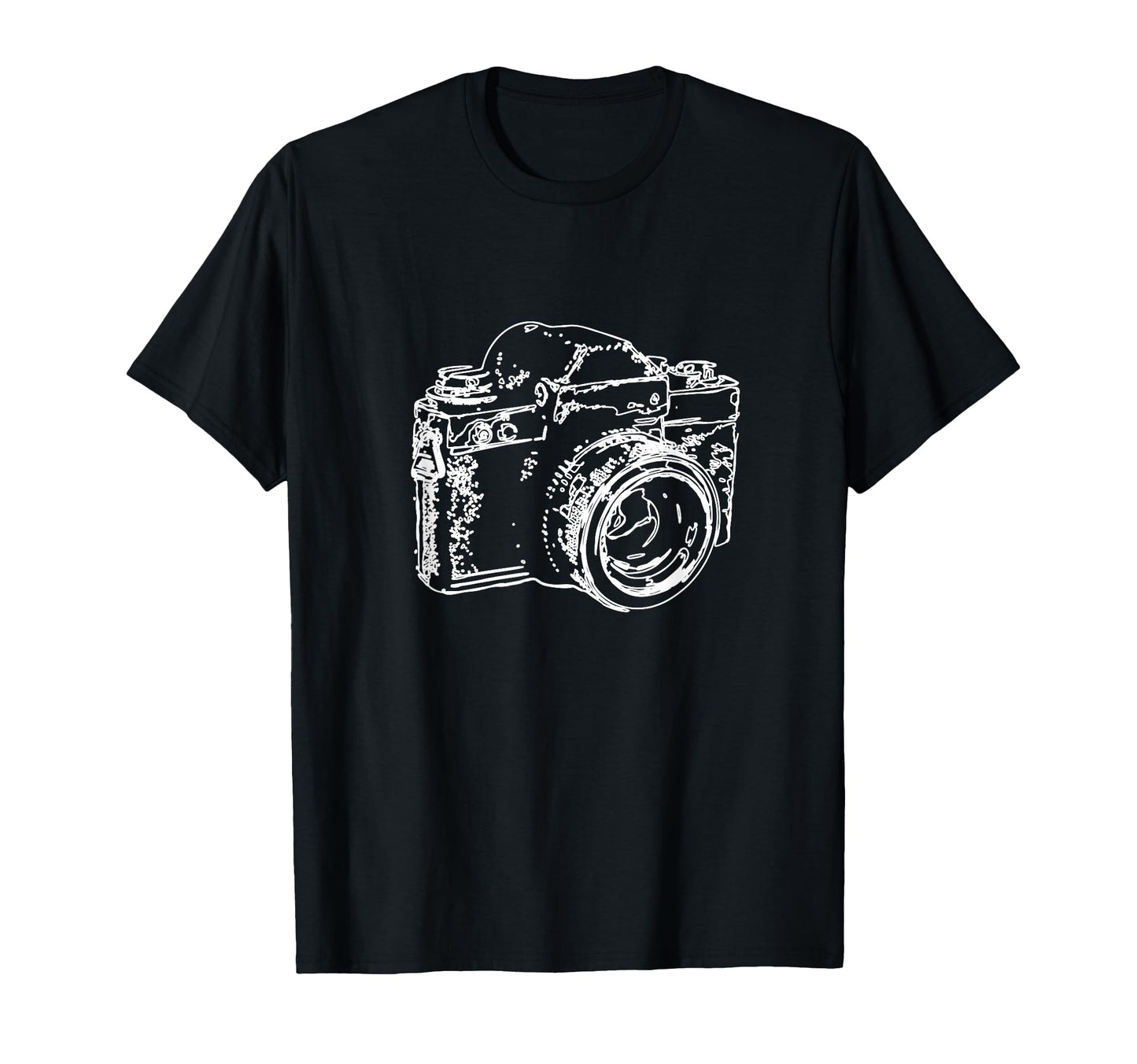 Camera Analogue Camera Sketch T-Shirt - Novelty Apparel for Adults - T-Shirt, Sweatshirt, Hoodie