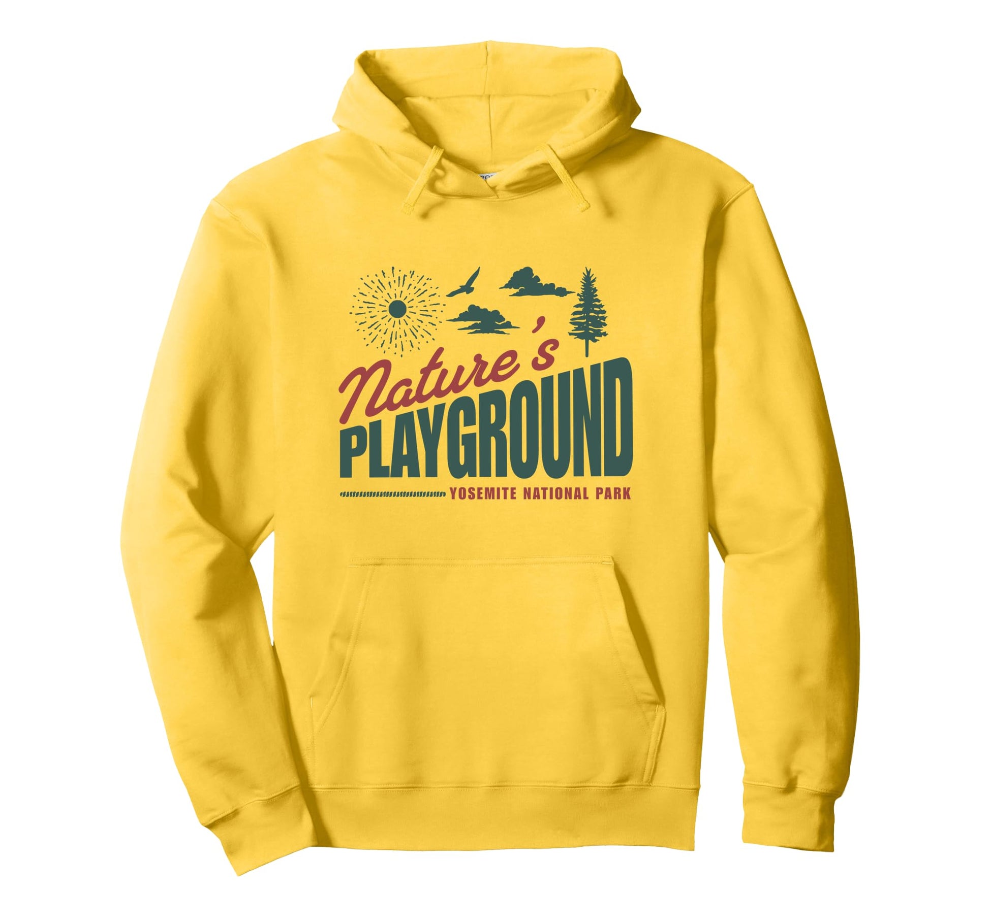 Natures Playground National Park Yosemite Hoodie - Trendy Graphic Unisex - T-Shirt, Sweatshirt, Hoodie