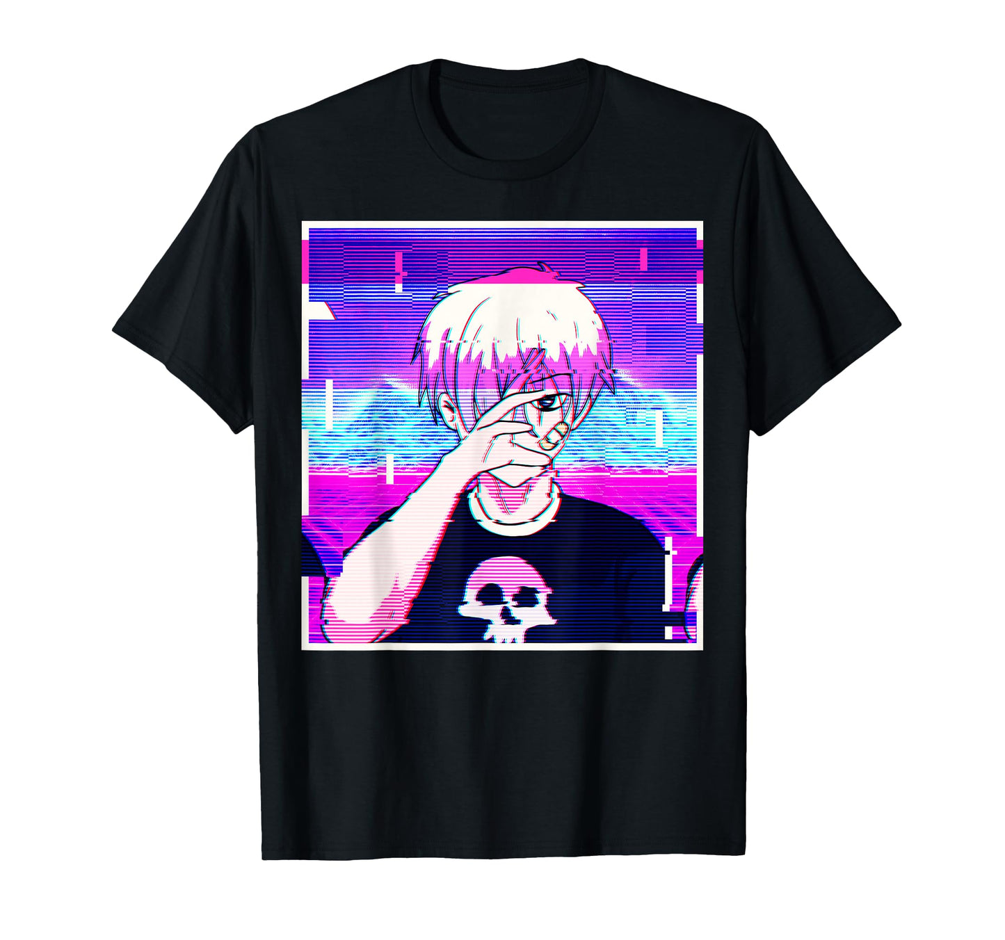Emo Anime Goth Vaporwave Aesthetic T-Shirt - Fun Novelty Design Men Women - T-Shirt, Sweatshirt, Hoodie